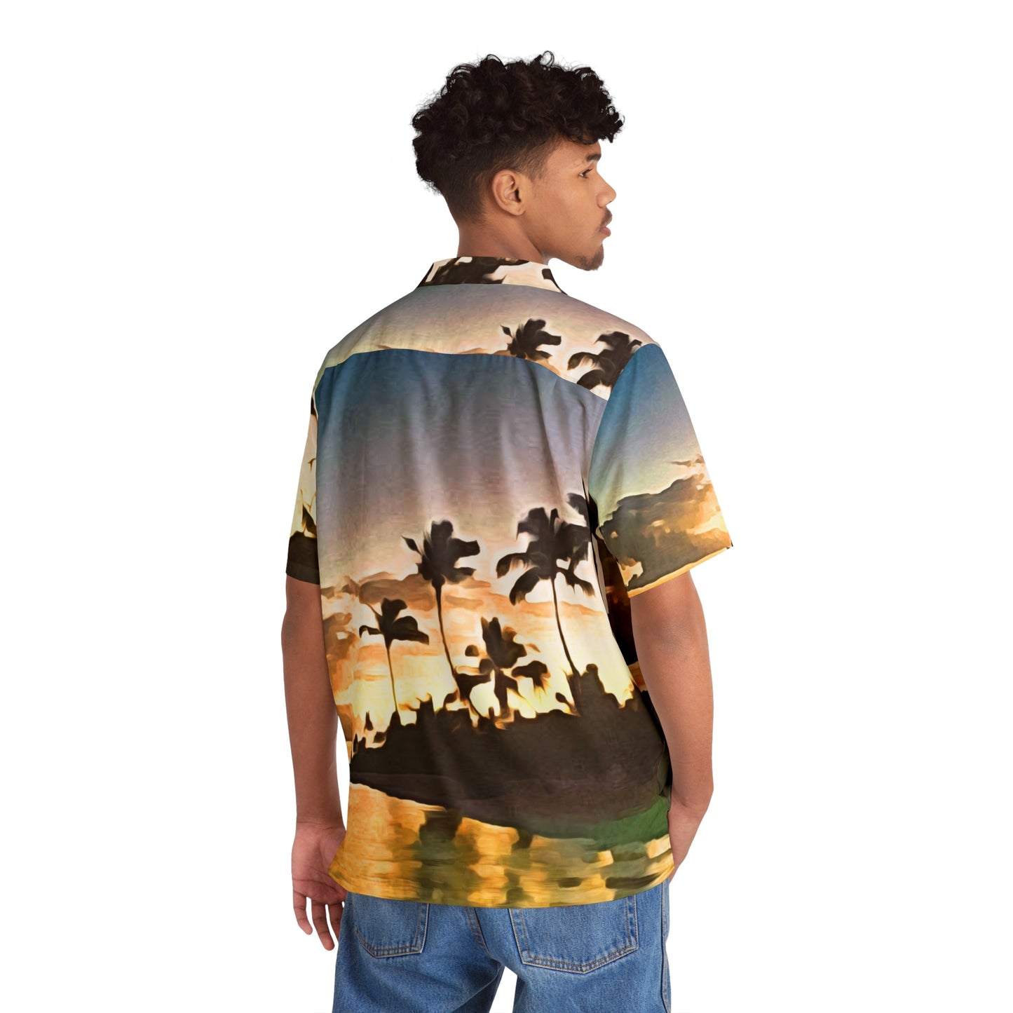Calm Set Men's Hawaiian Shirt (AOP)
