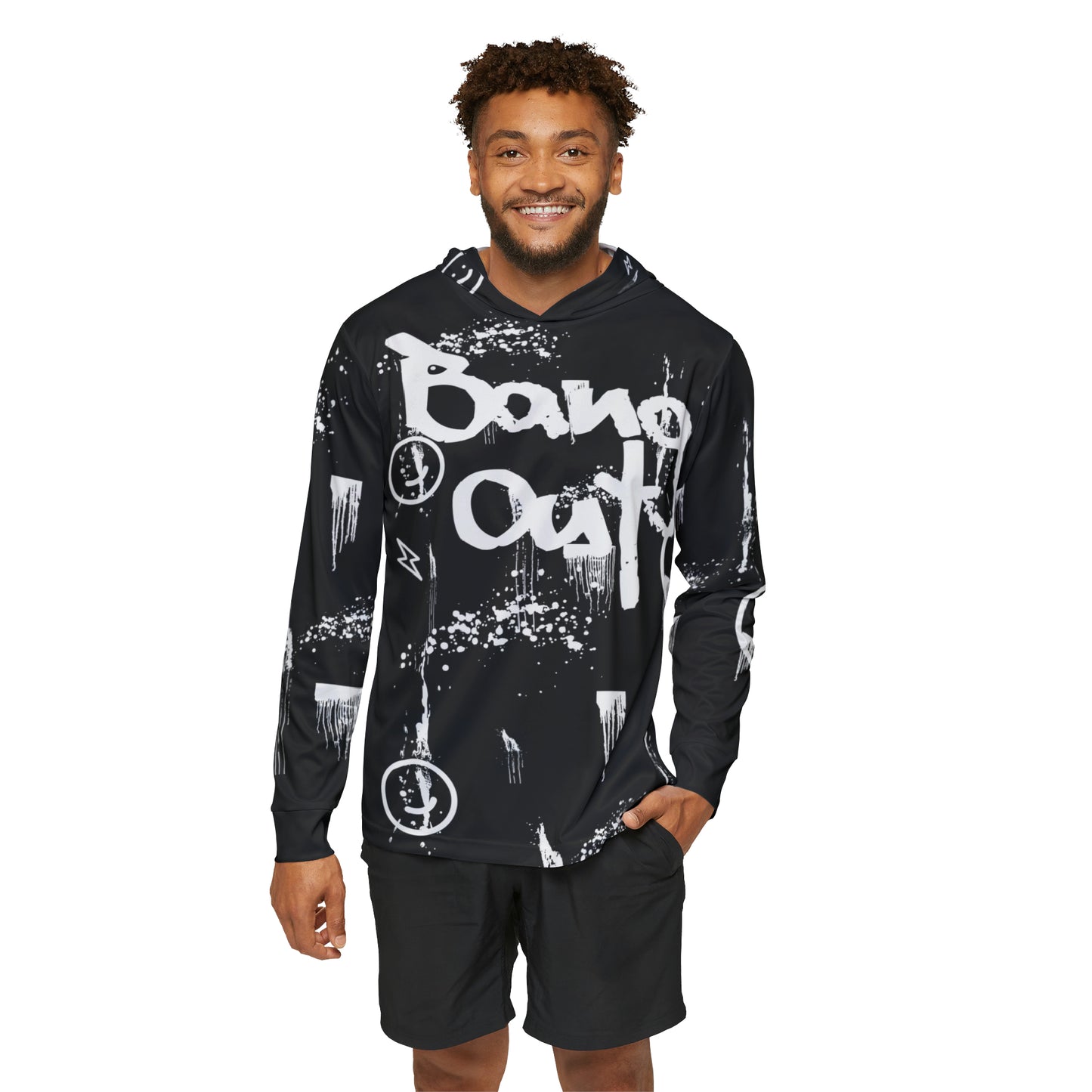 BangOut Smiley Warmup Hoodie (AOP)