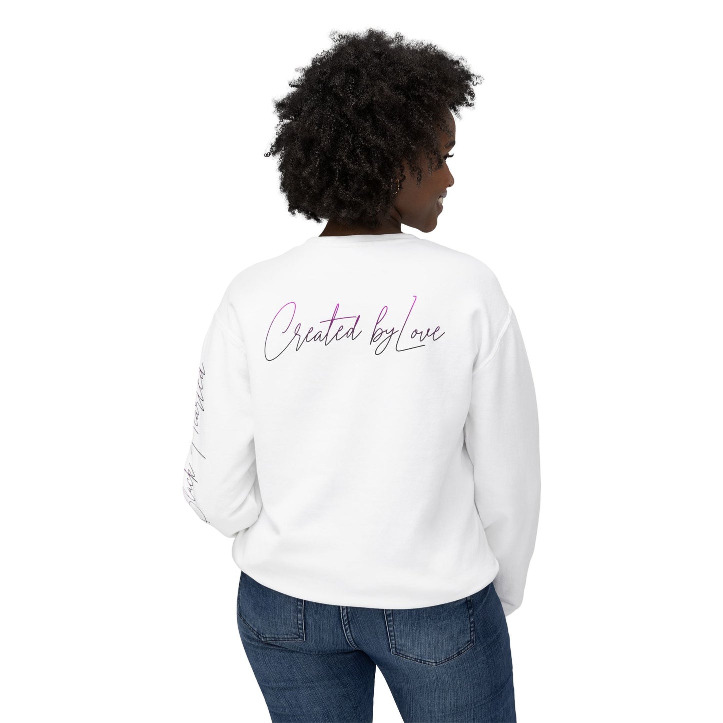 BLK HRTED Lightweight Crewneck Sweatshirt