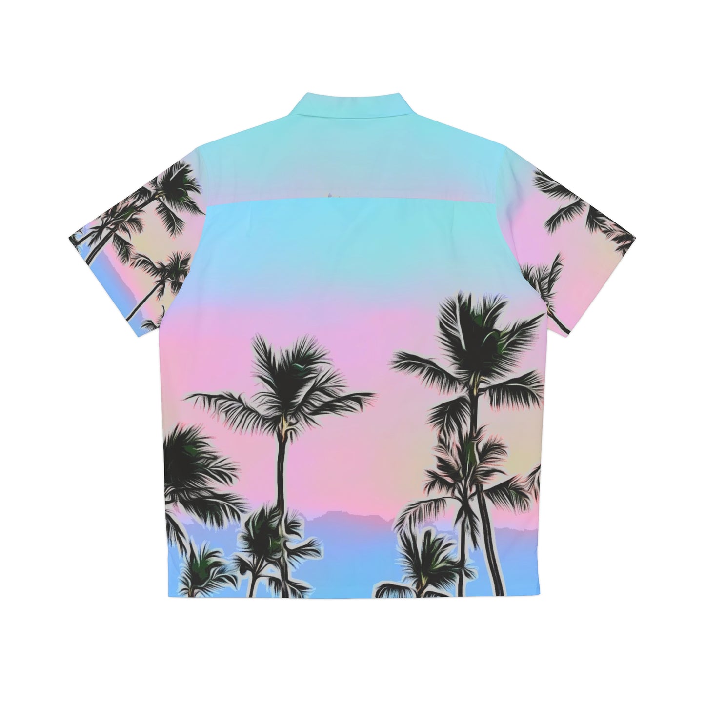Purple Rise Men's Hawaiian Shirt (AOP)