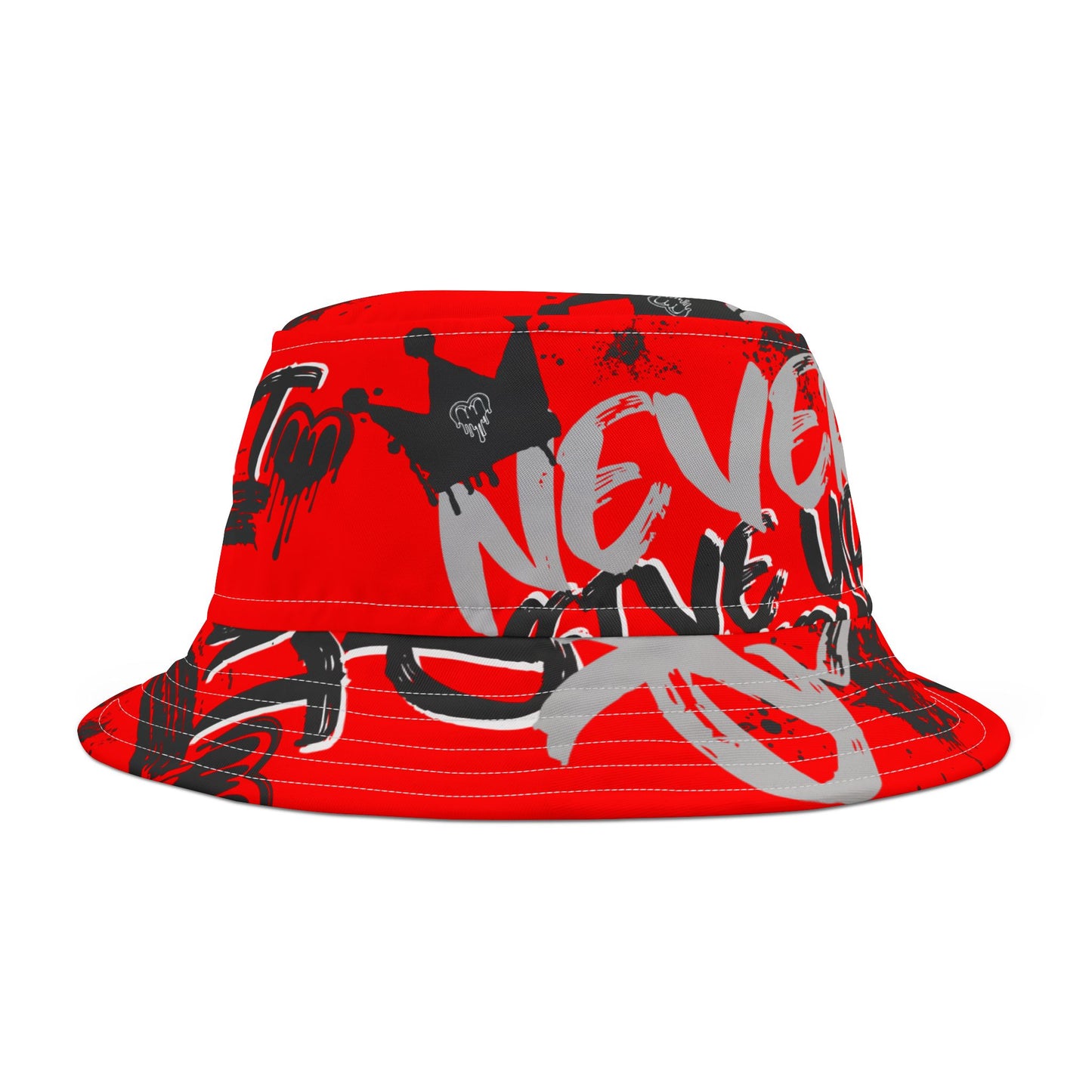 Never give up Bucket Hat (AOP)