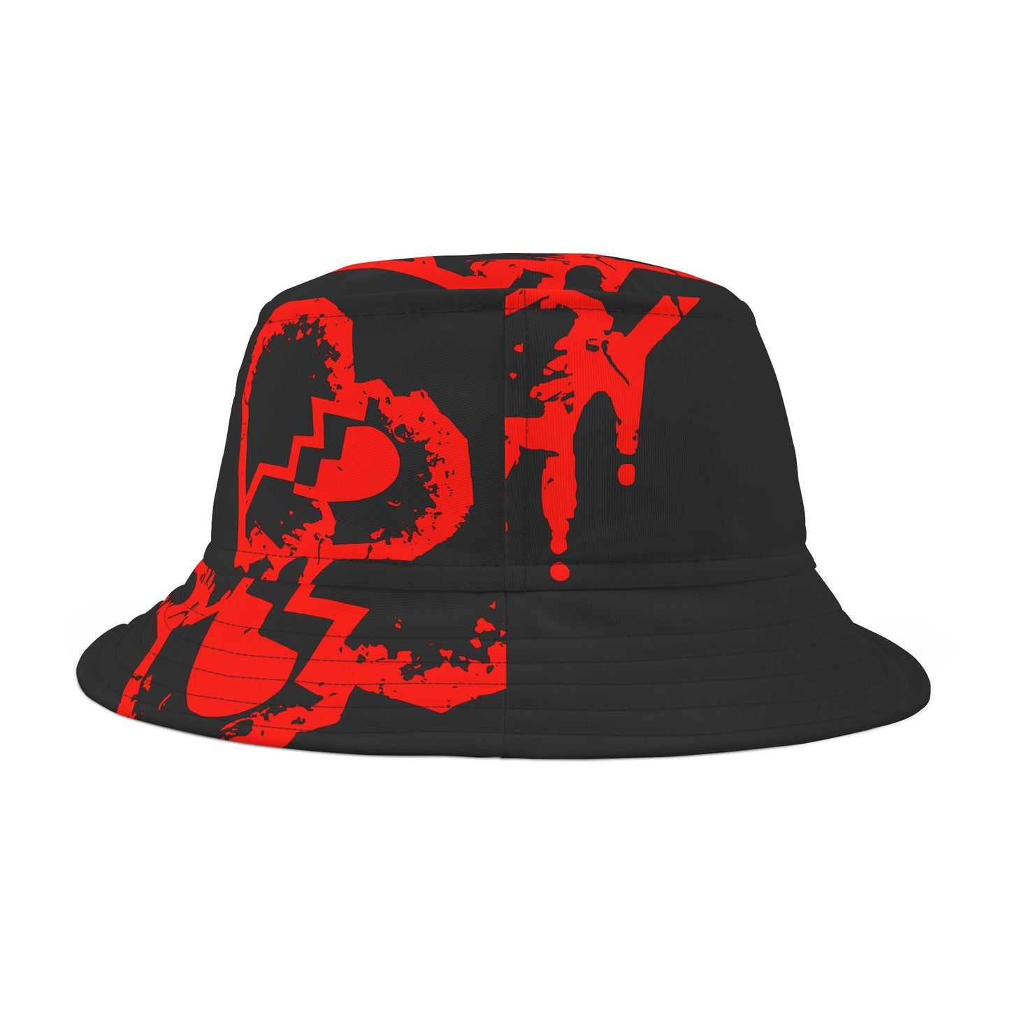 Cracked Heart Bucket Hat (AOP)