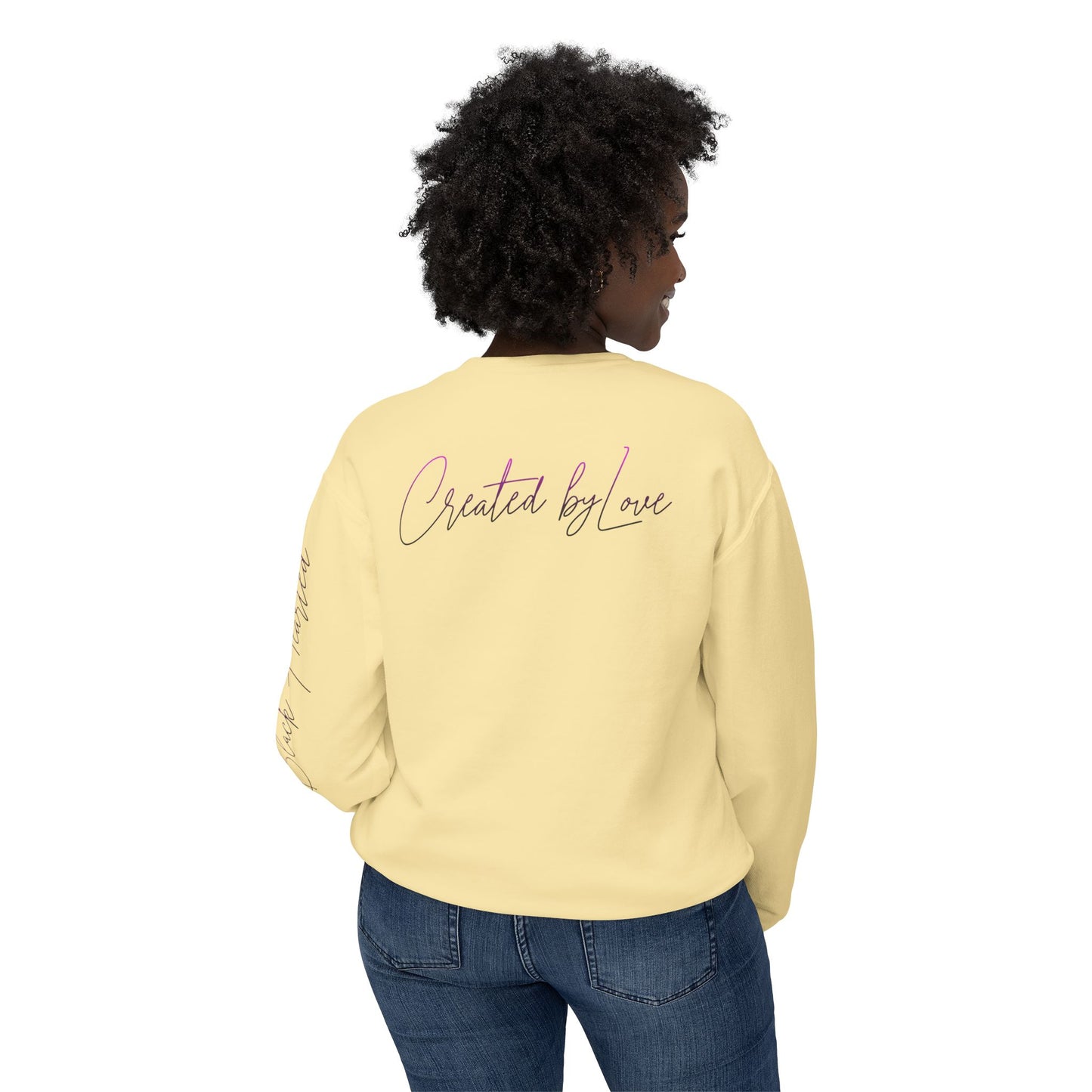 BLK HRTED Lightweight Crewneck Sweatshirt