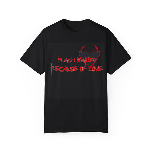BLK HRT'ED  DEVIL HEART Unisex Garment-Dyed T-shirt