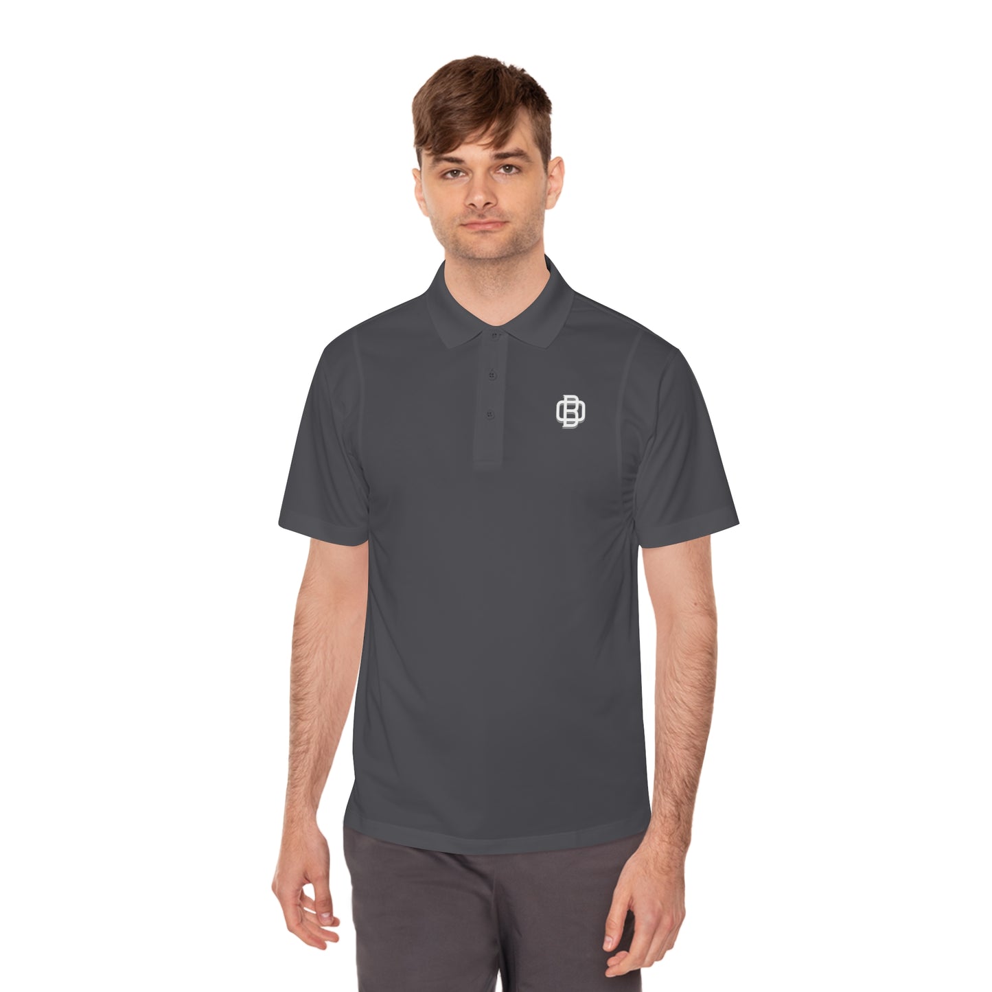 B.O logo Men's Sport Polo Shirt