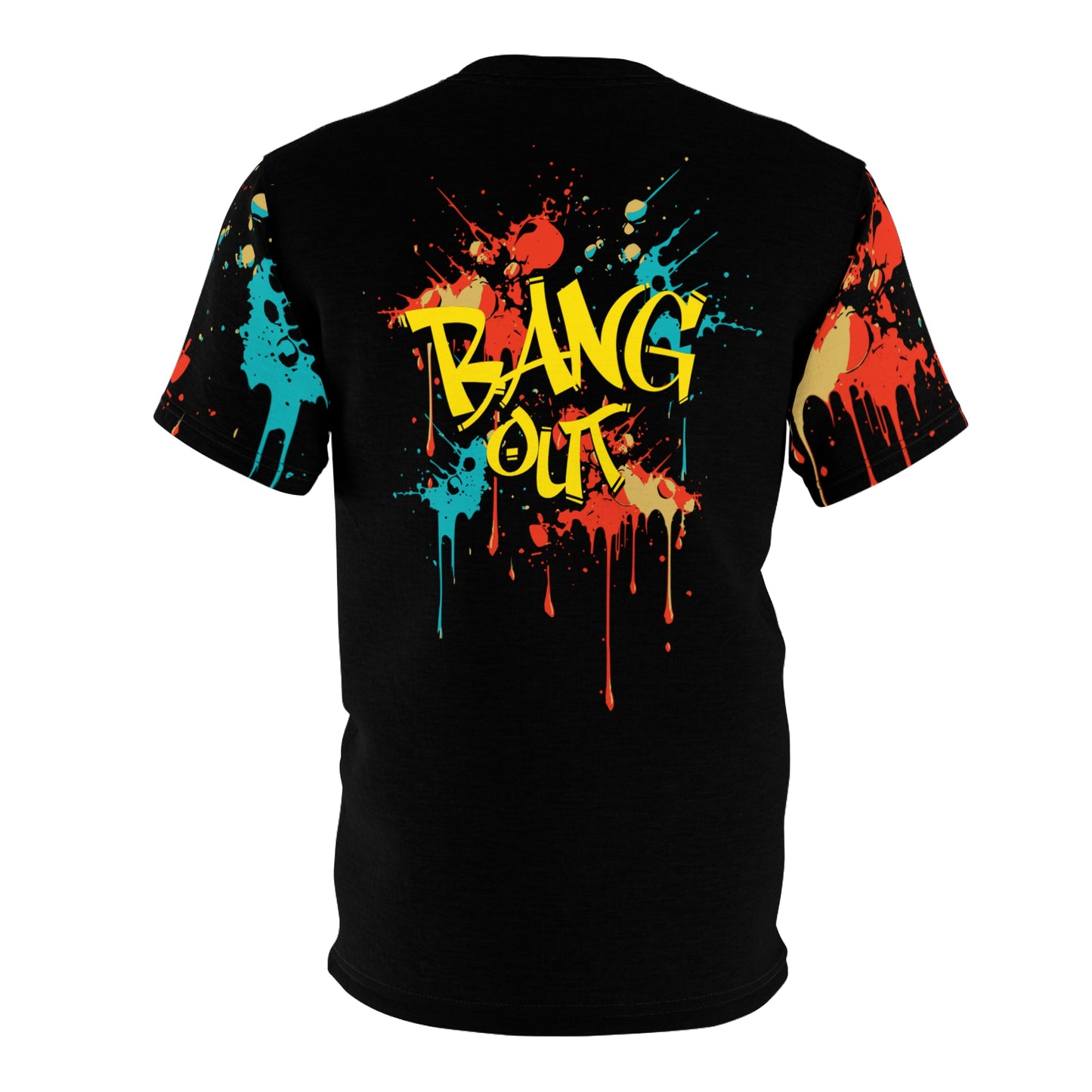 Never Stop BlkUnisex Cut & Sew Tee (AOP)