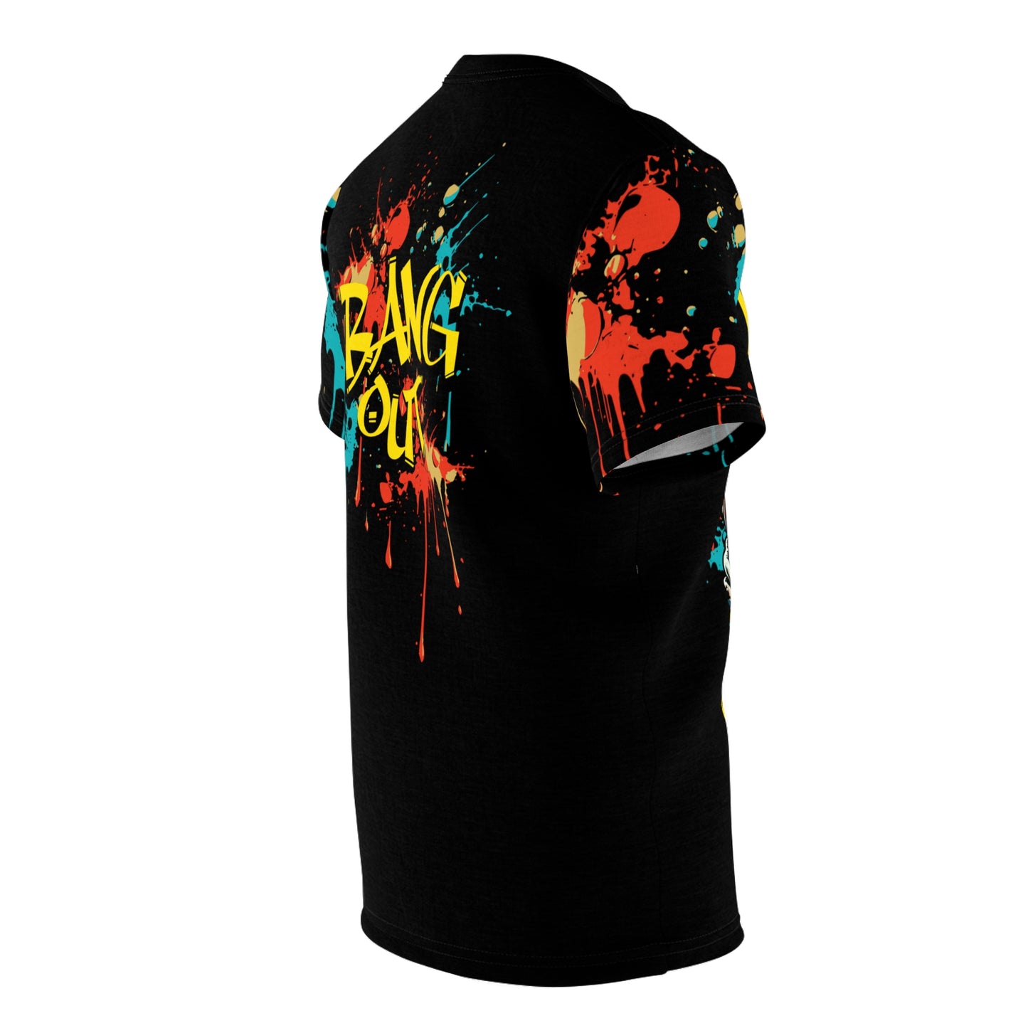 Never Stop BlkUnisex Cut & Sew Tee (AOP)