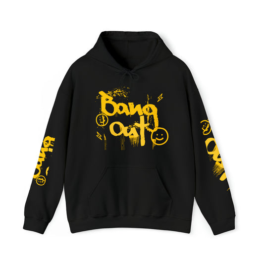 BangOut Smiley Yellow Hooded Sweatshirt