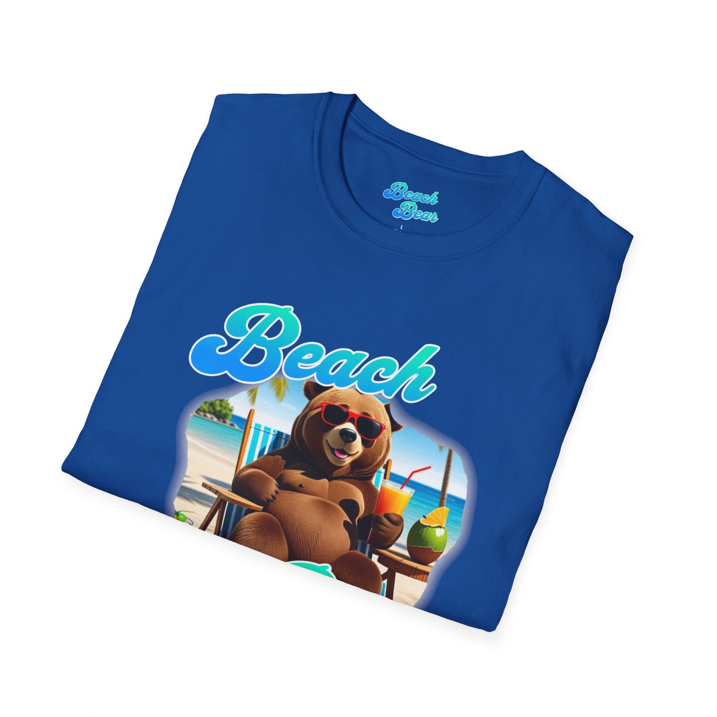 Beach Bear  beach side  Softstyle T-Shirt