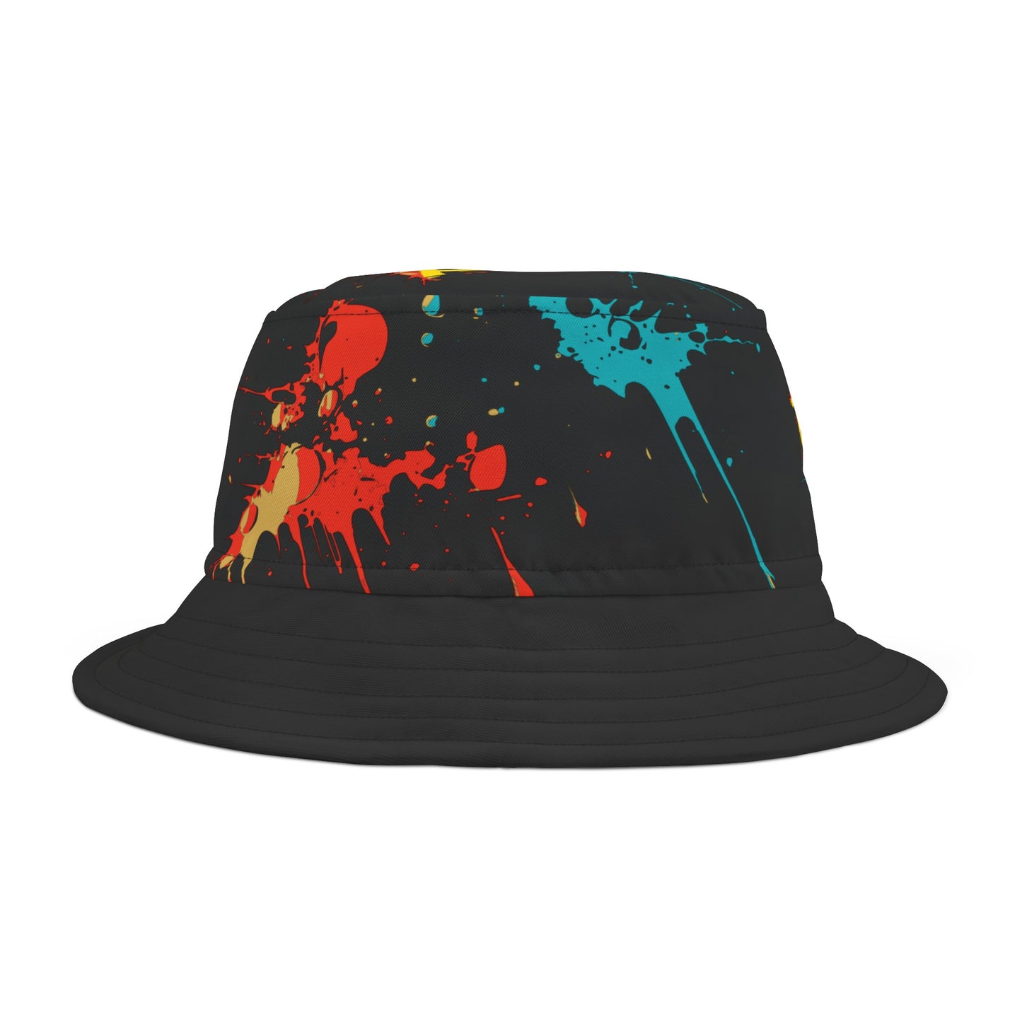 Never Stop Blk Bucket Hat (AOP)