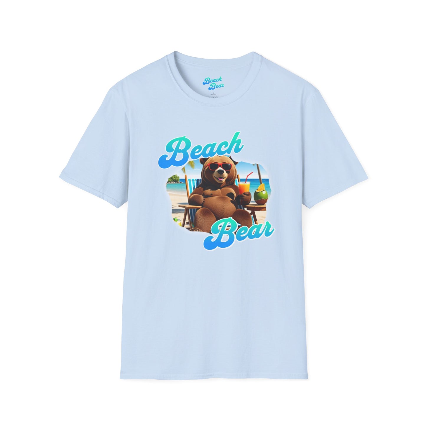 Beach Bear  beach side  Softstyle T-Shirt