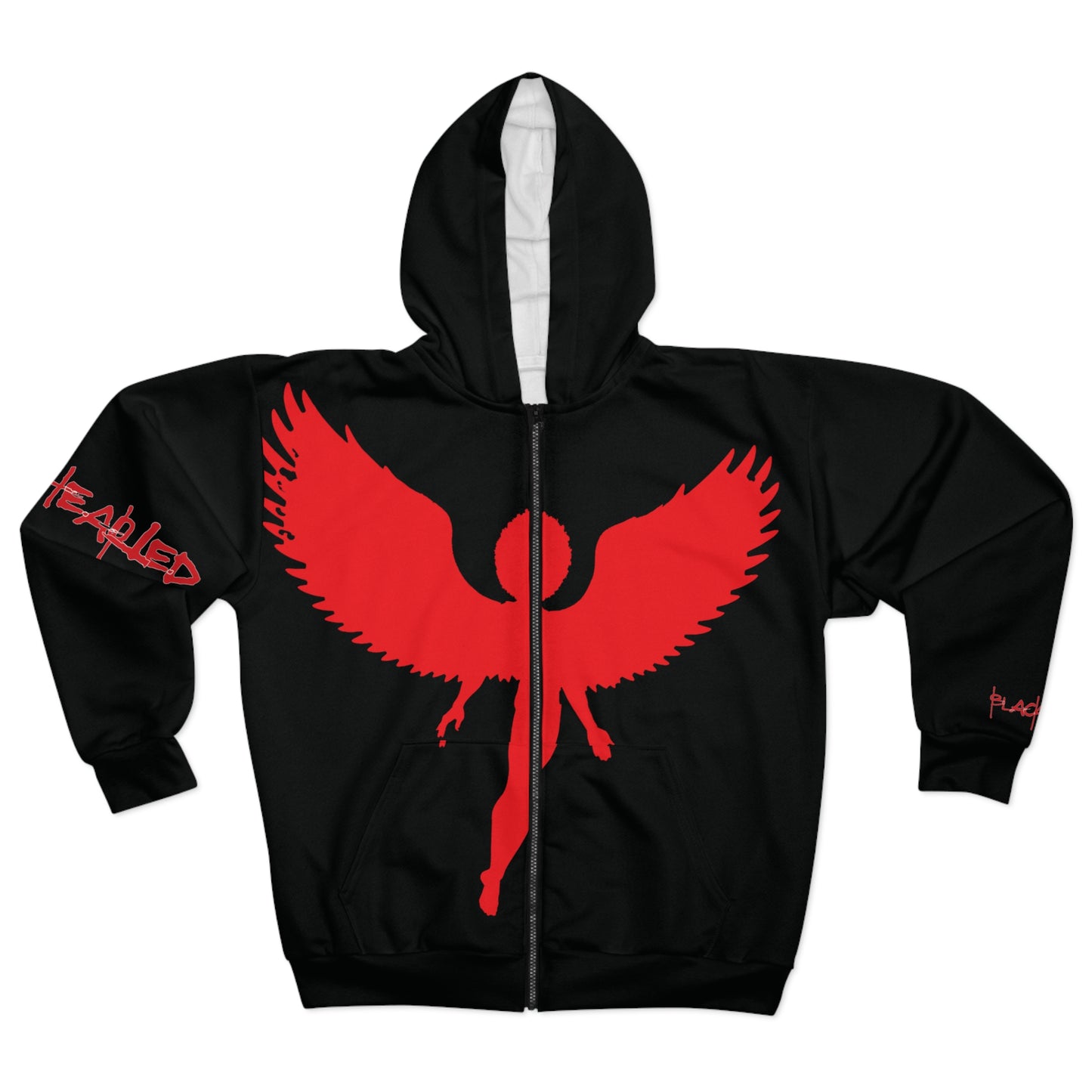 Has Blk'n Zip Hoodie (AOP)