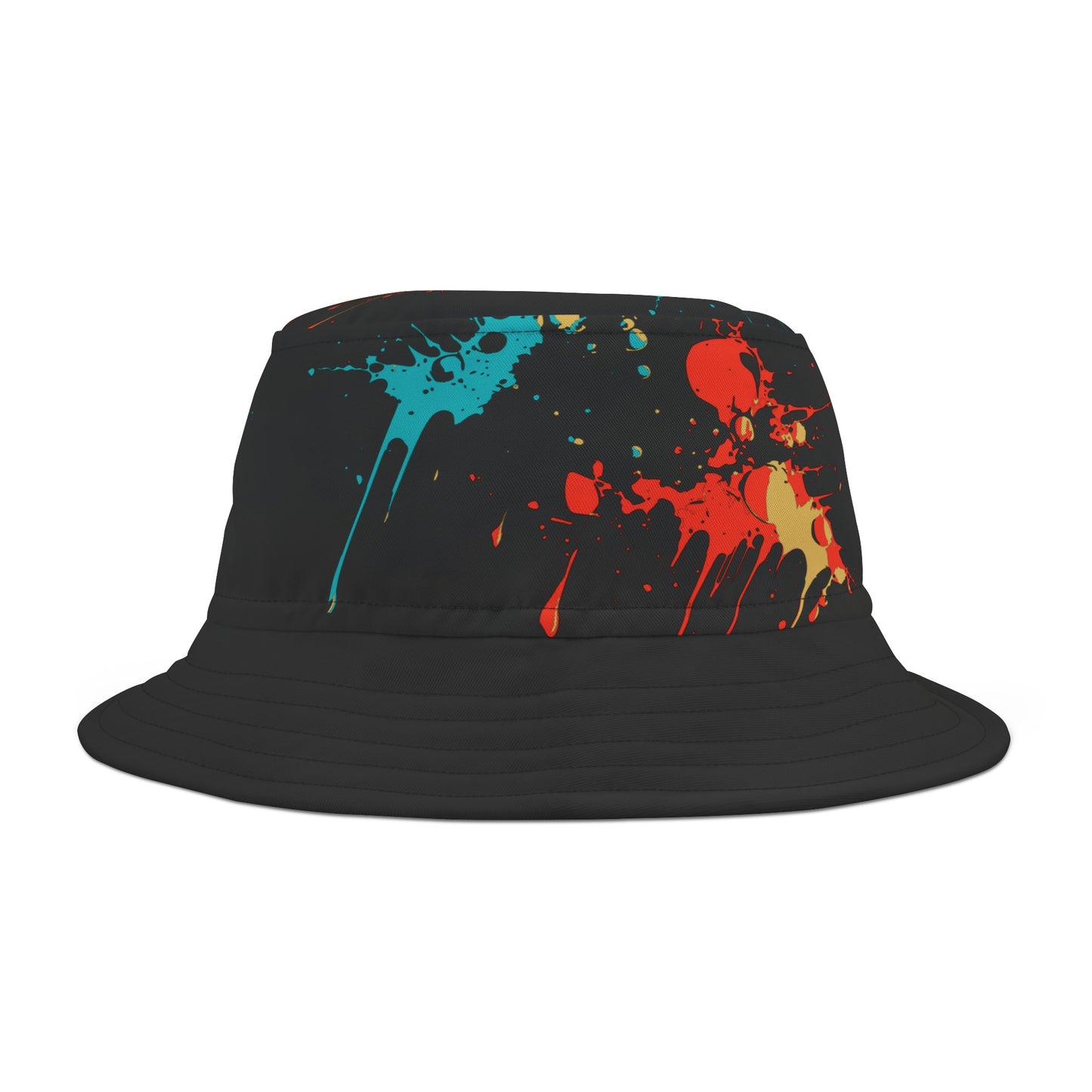 Never Stop Blk Bucket Hat (AOP)