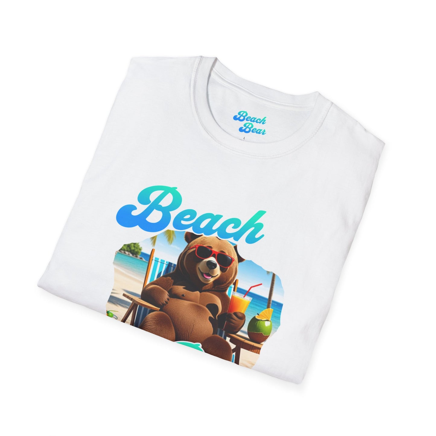 Beach Bear  beach side  Softstyle T-Shirt