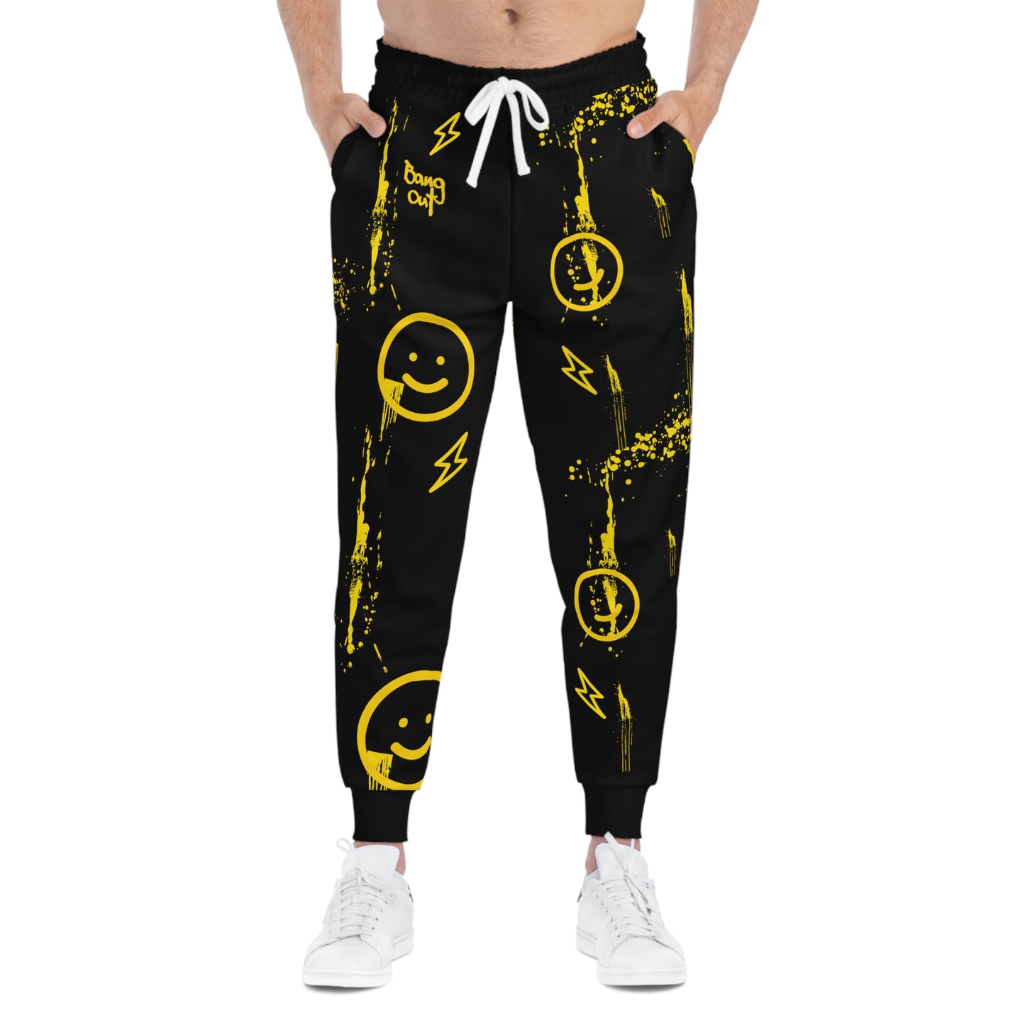 BangOut Smiley Athletic Joggers (AOP)