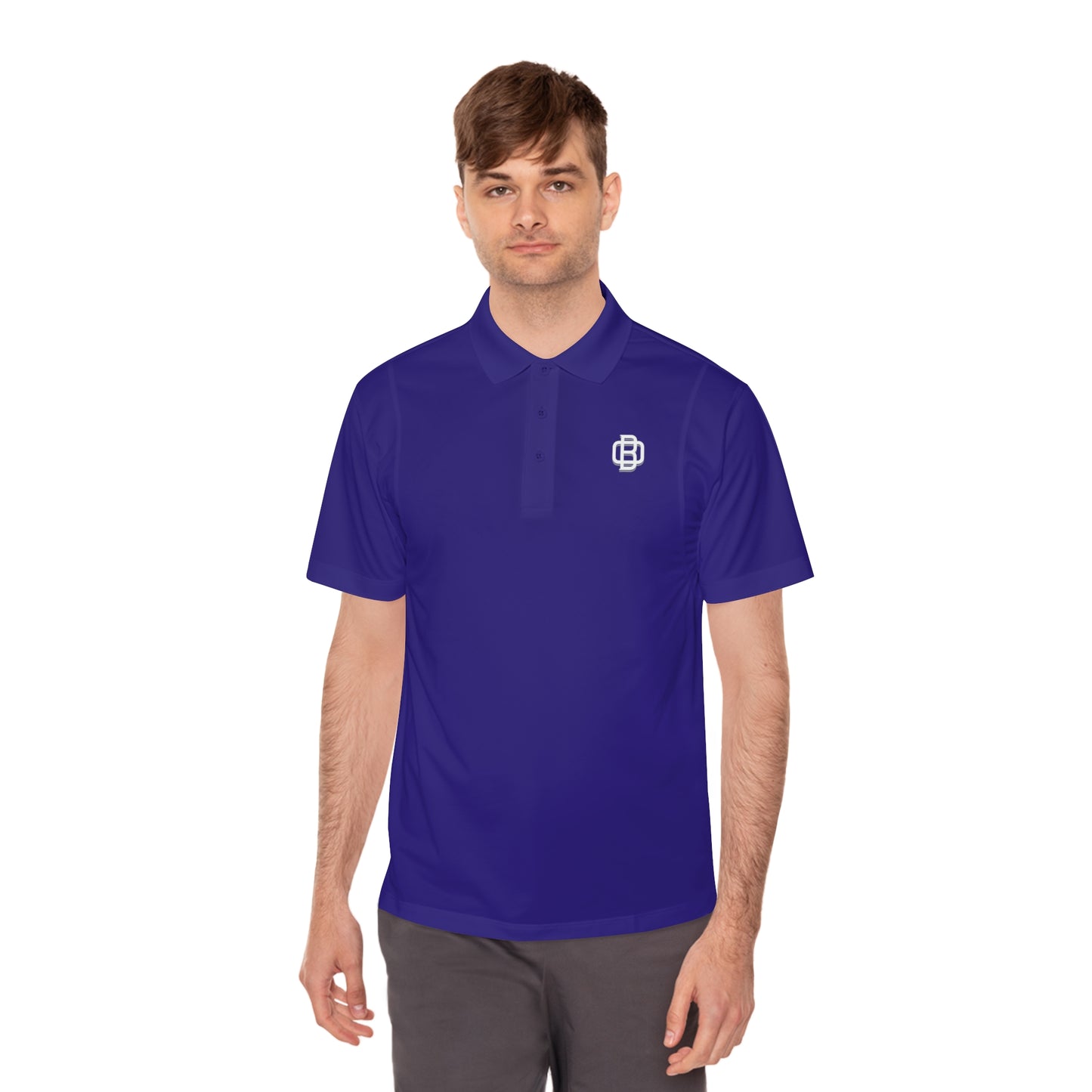 B.O logo Men's Sport Polo Shirt