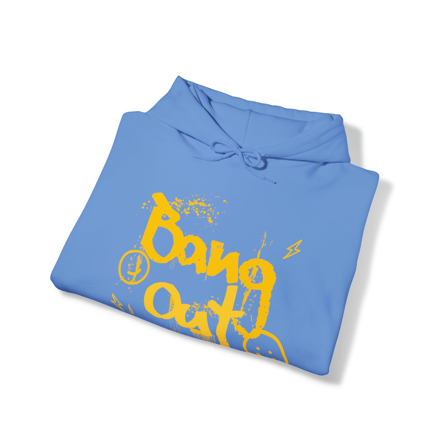 BangOut Smiley Yellow Hooded Sweatshirt