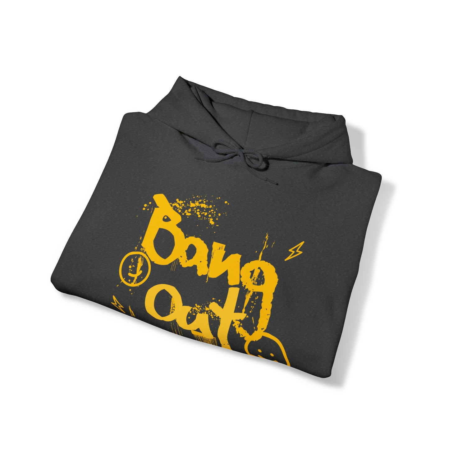 BangOut Smiley Yellow Hooded Sweatshirt