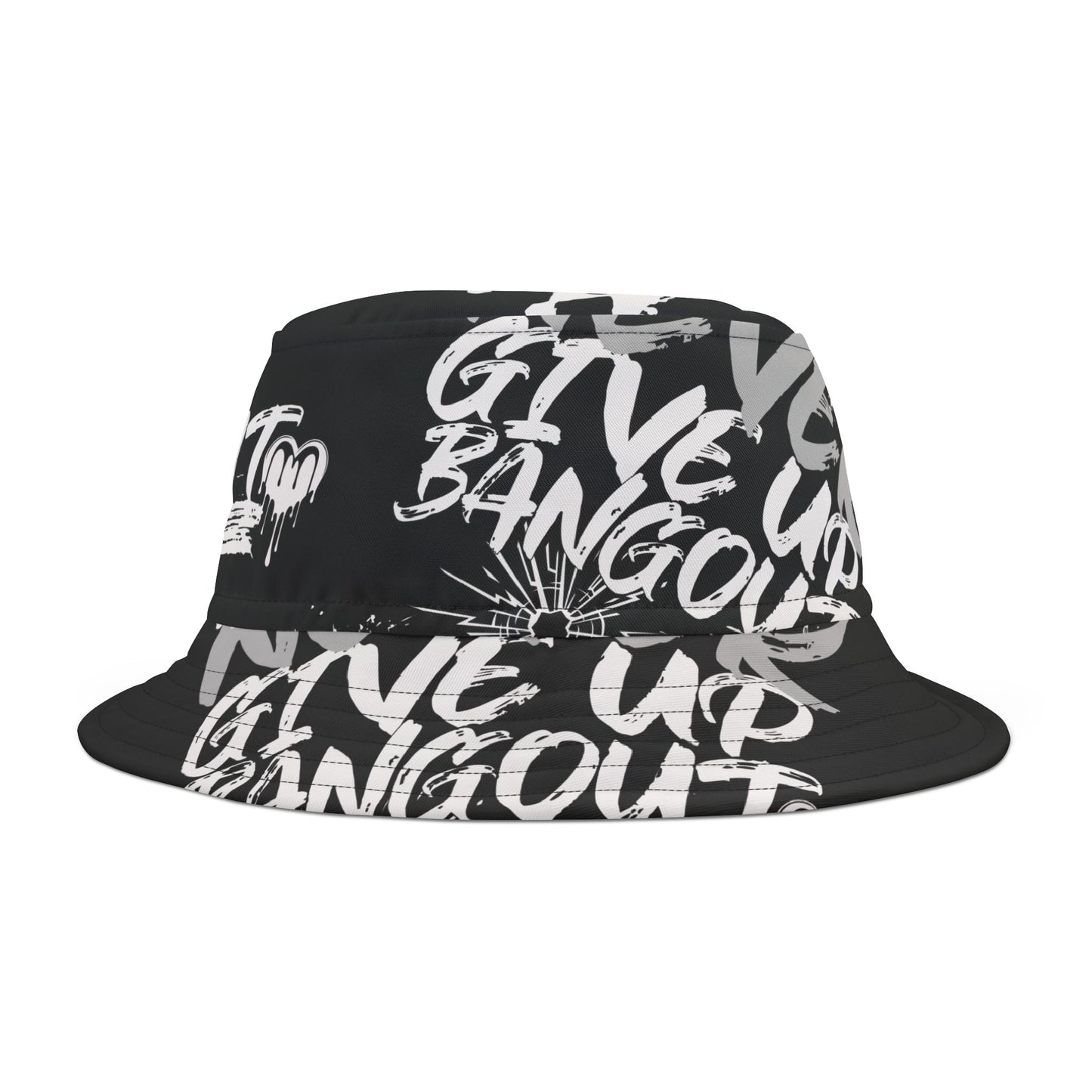 Never give up Bucket Hat (AOP)