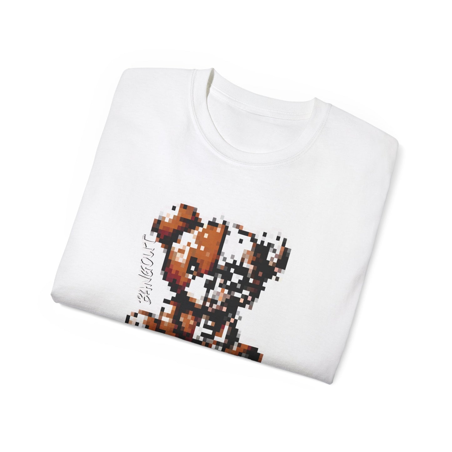 Never give up Pixle Cotton Tee