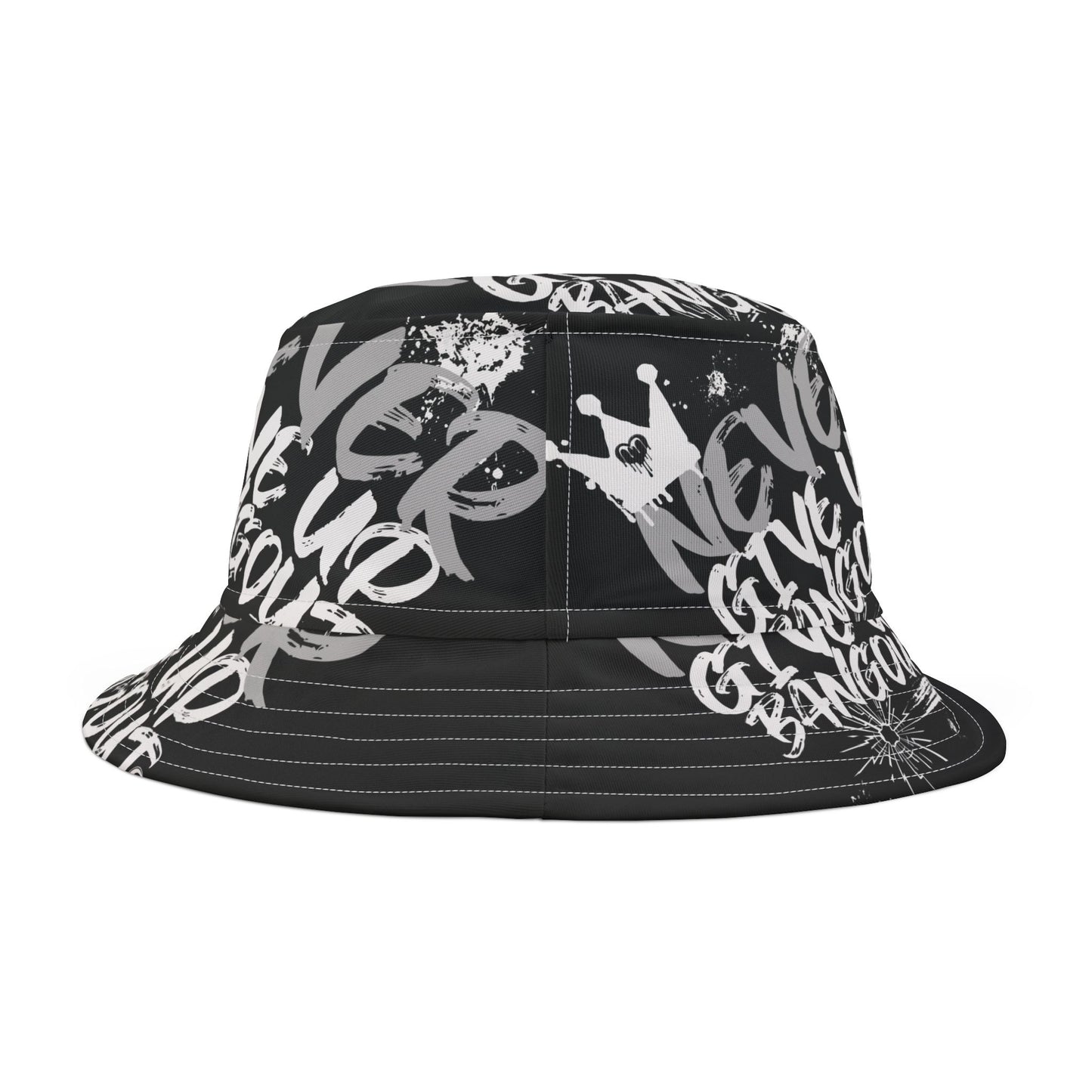 Never give up Bucket Hat (AOP)