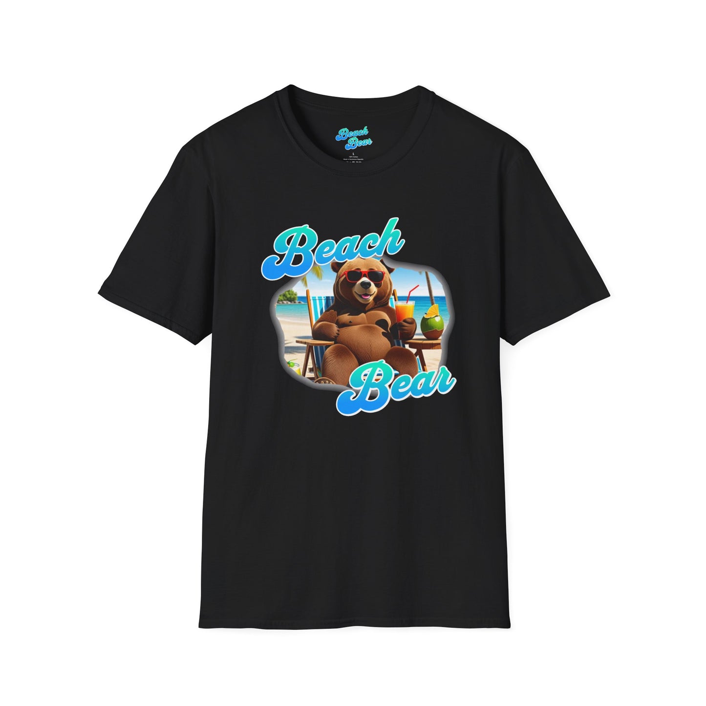 Beach Bear  beach side  Softstyle T-Shirt