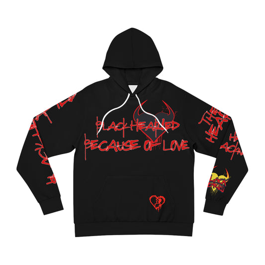 BLK HRT'ED Fashion Hoodie (AOP)