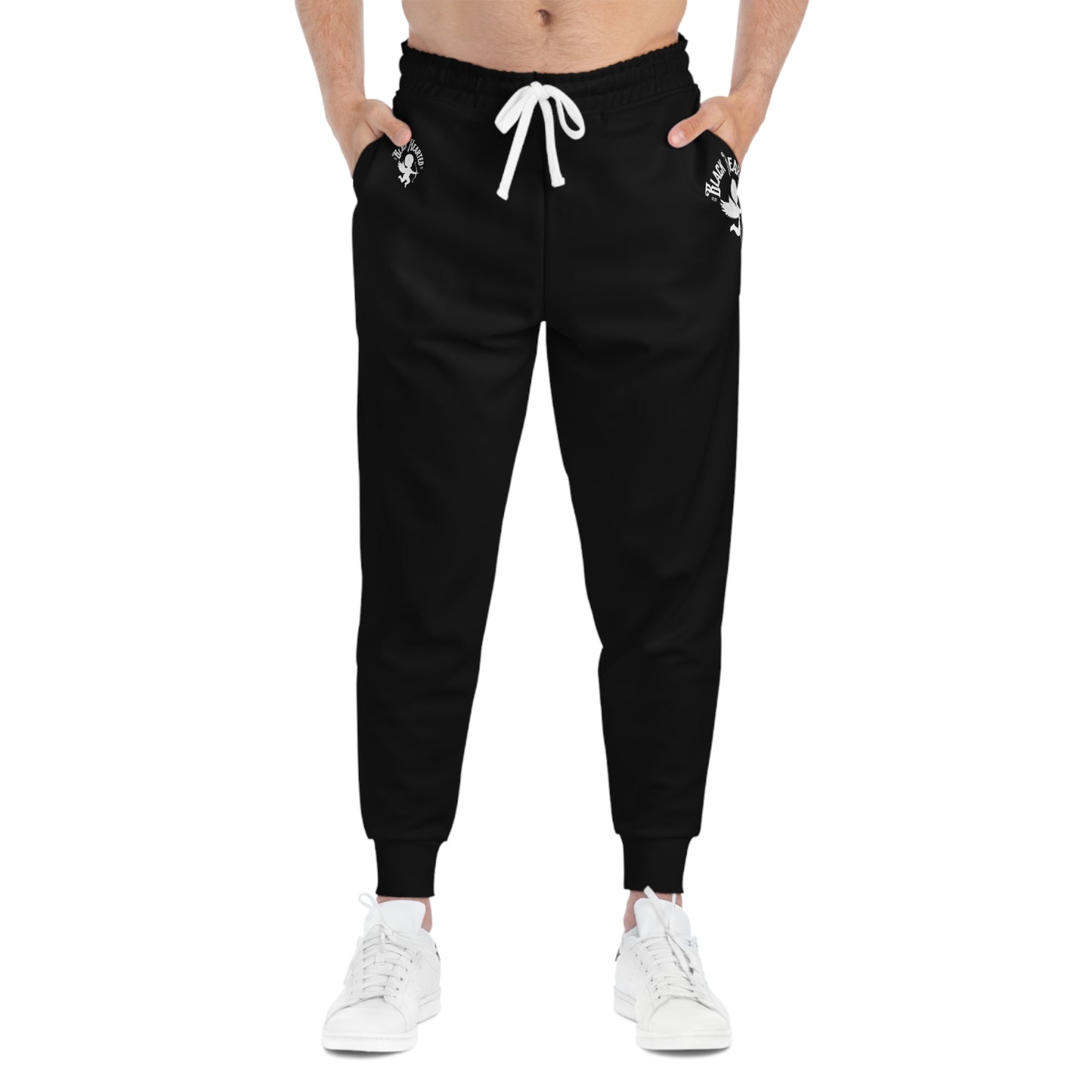 Blk Hrt'ed Joggers (AOP)