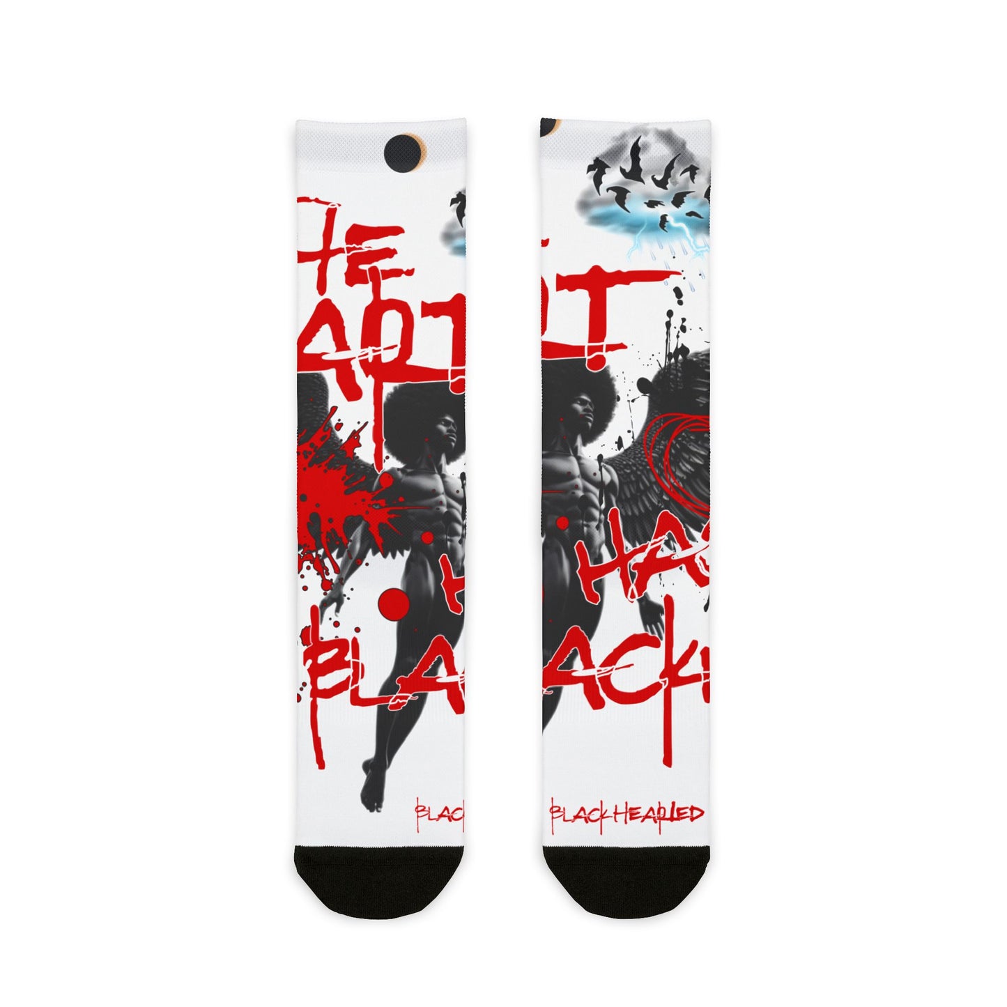 Has Blk'in Sublimation Crew Socks