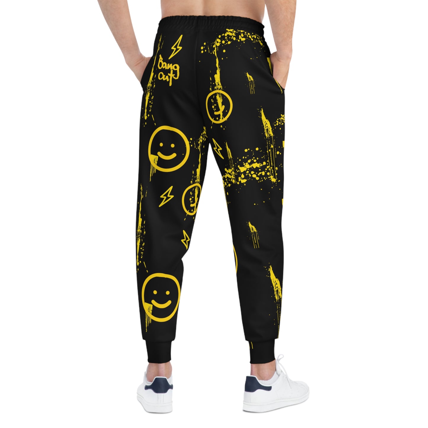 BangOut Smiley Athletic Joggers (AOP)