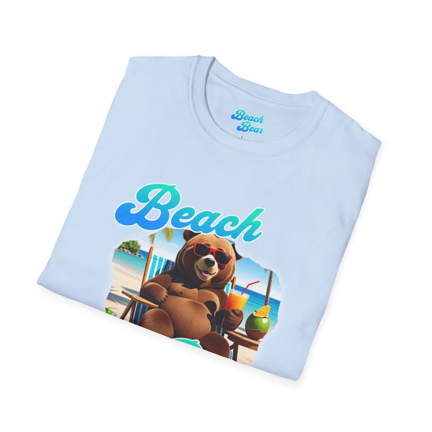 Beach Bear  beach side  Softstyle T-Shirt