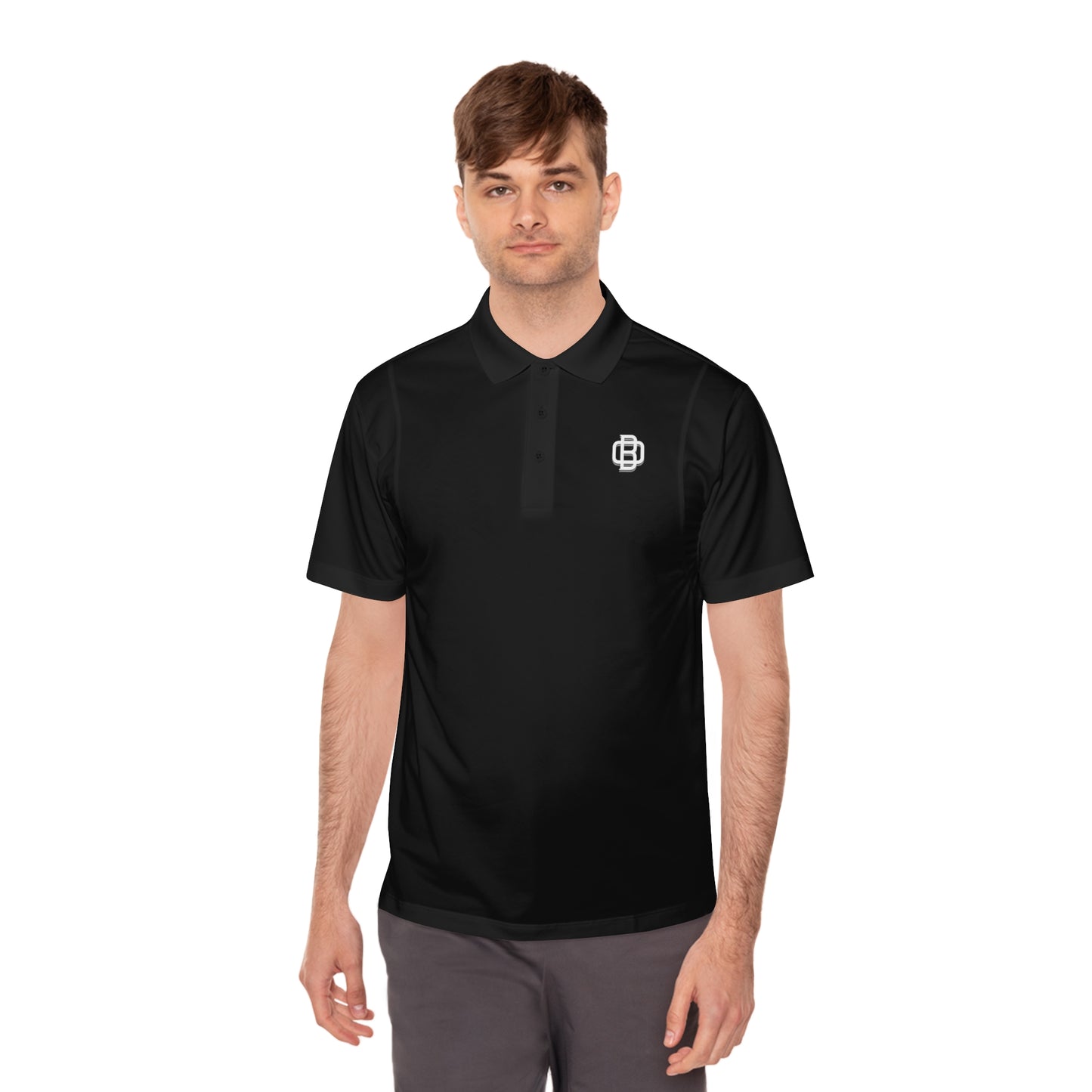 B.O logo Men's Sport Polo Shirt