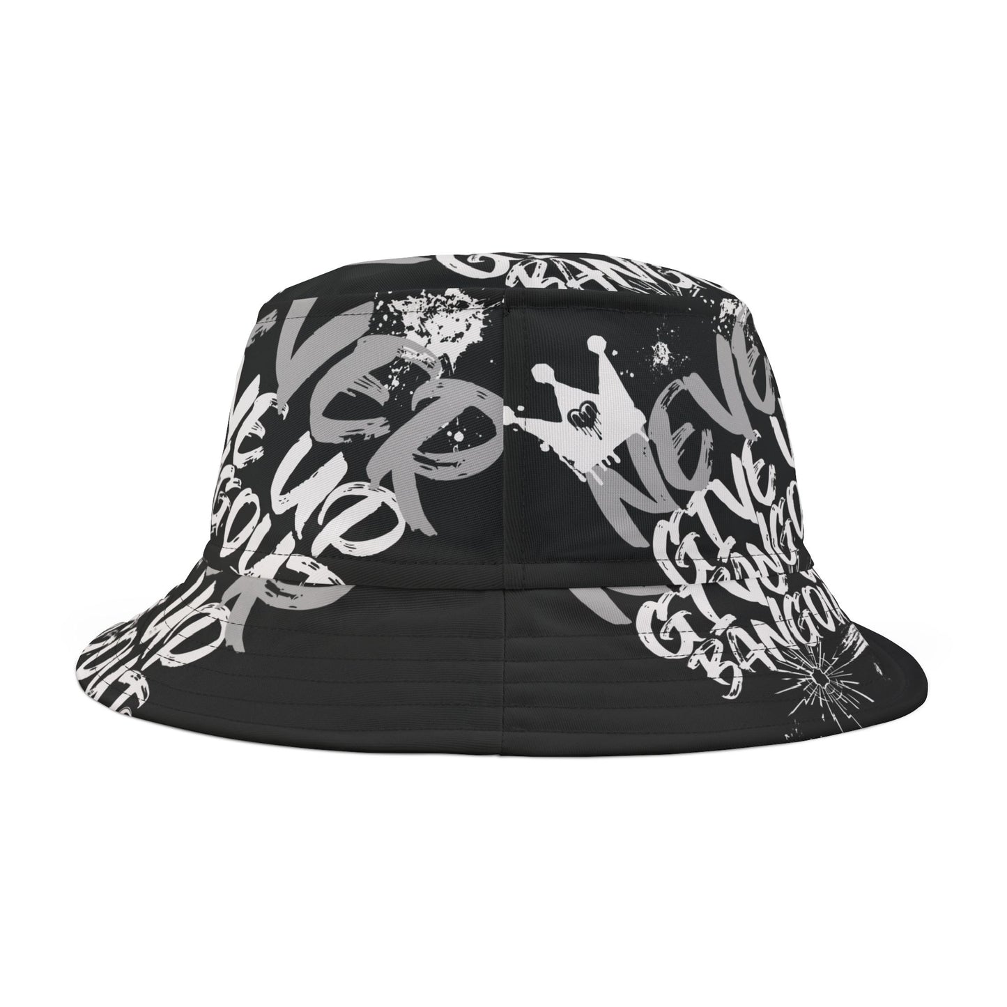 Never give up Bucket Hat (AOP)