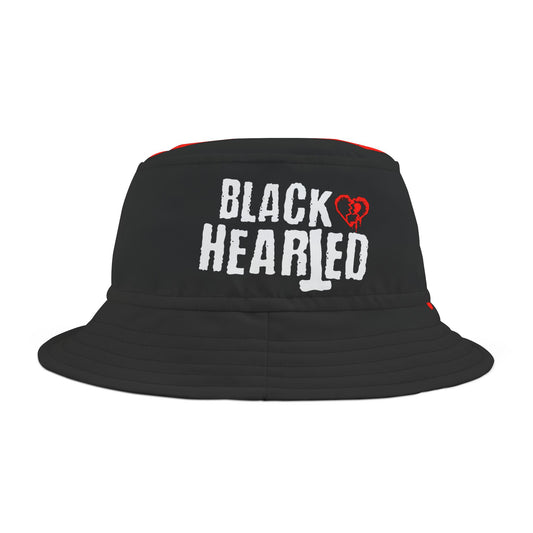 Cracked Heart Bucket Hat (AOP)