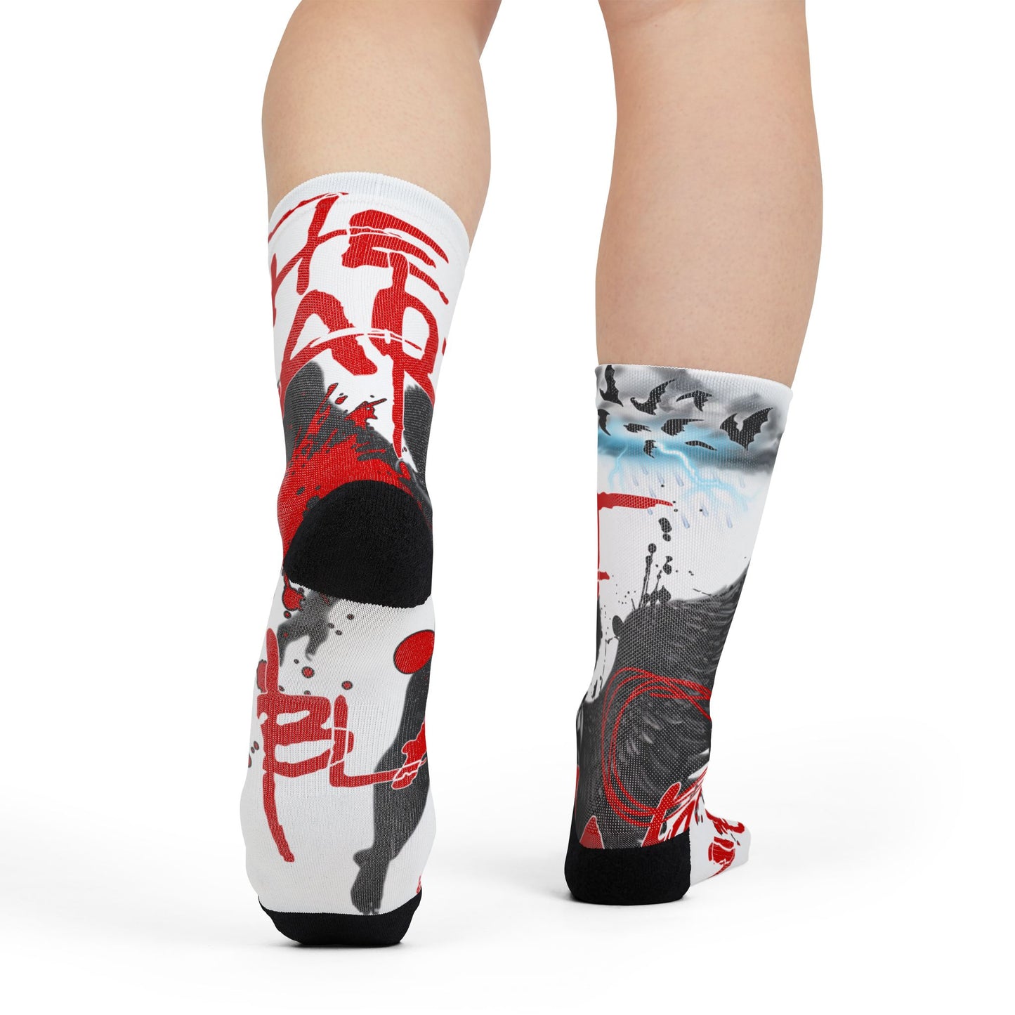 Has Blk'in Sublimation Crew Socks