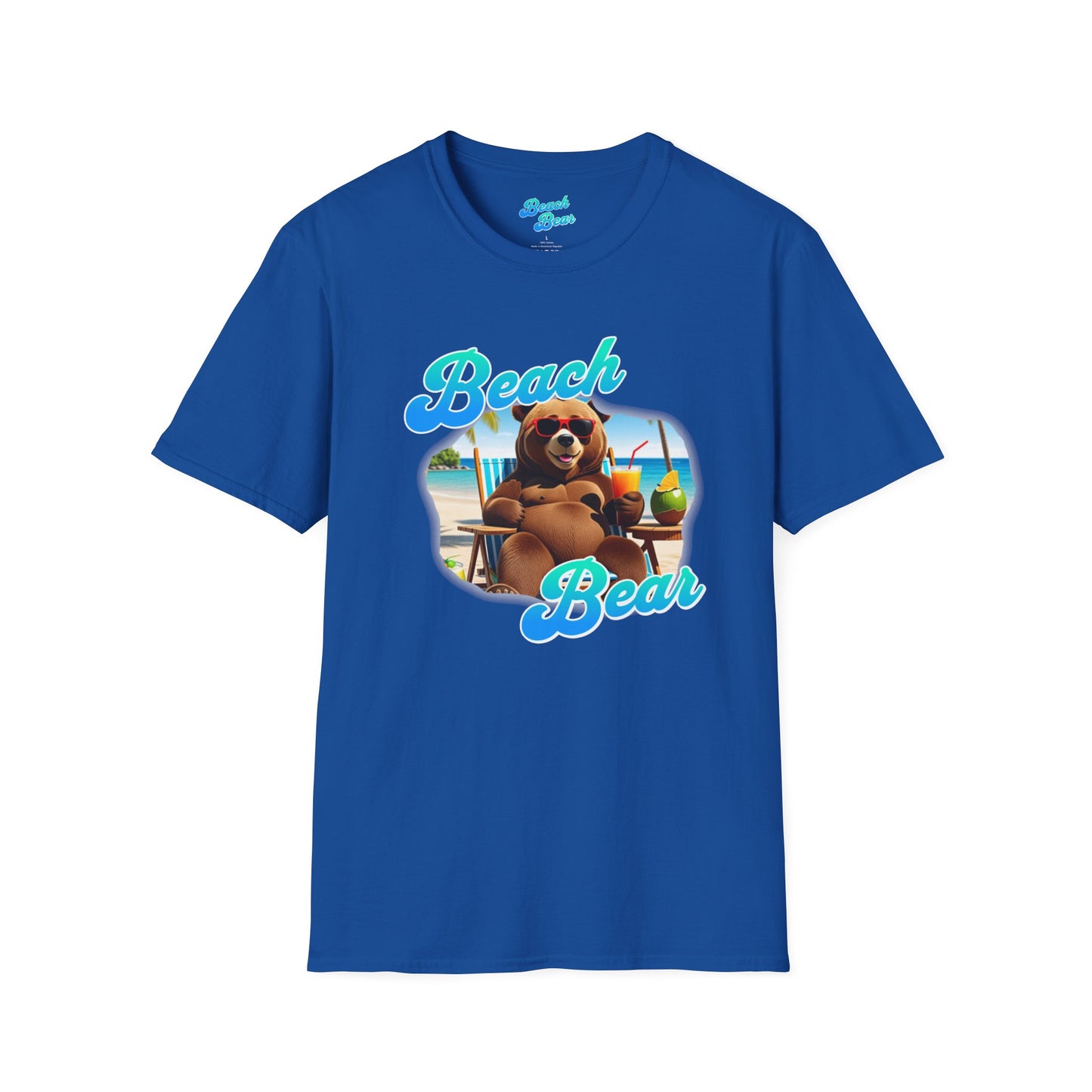 Beach Bear  beach side  Softstyle T-Shirt