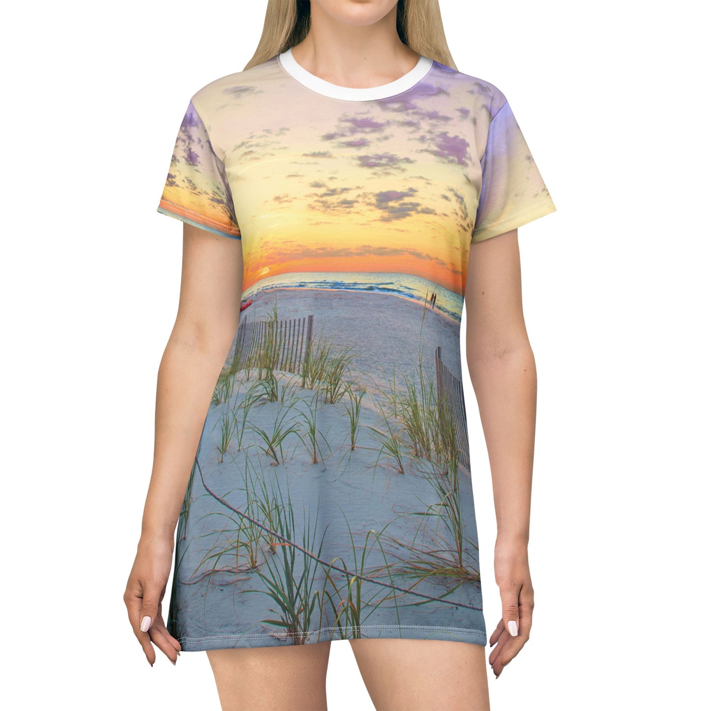 Sun Rise T-Shirt Dress (AOP)