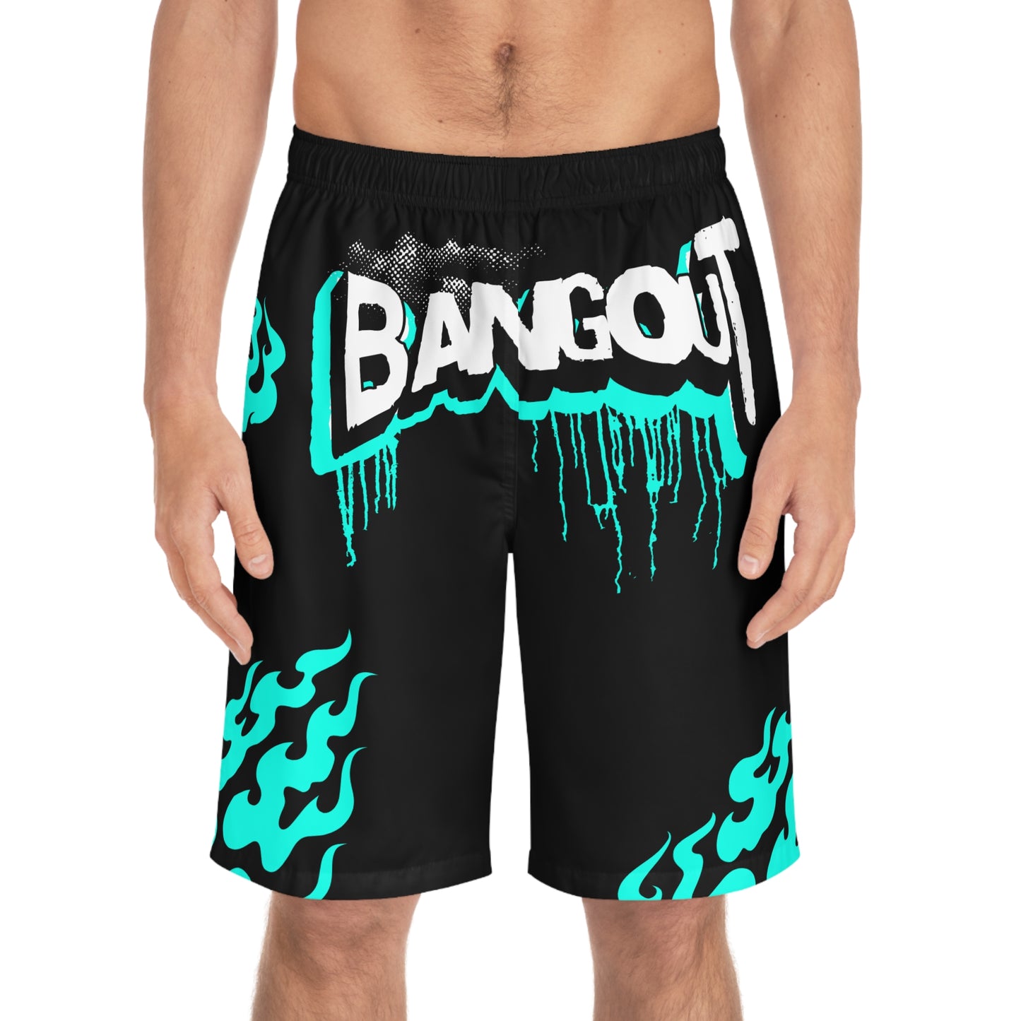 Just BangOut Men's Board Shorts (AOP)