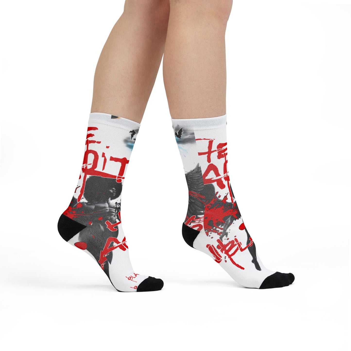 Has Blk'in Sublimation Crew Socks