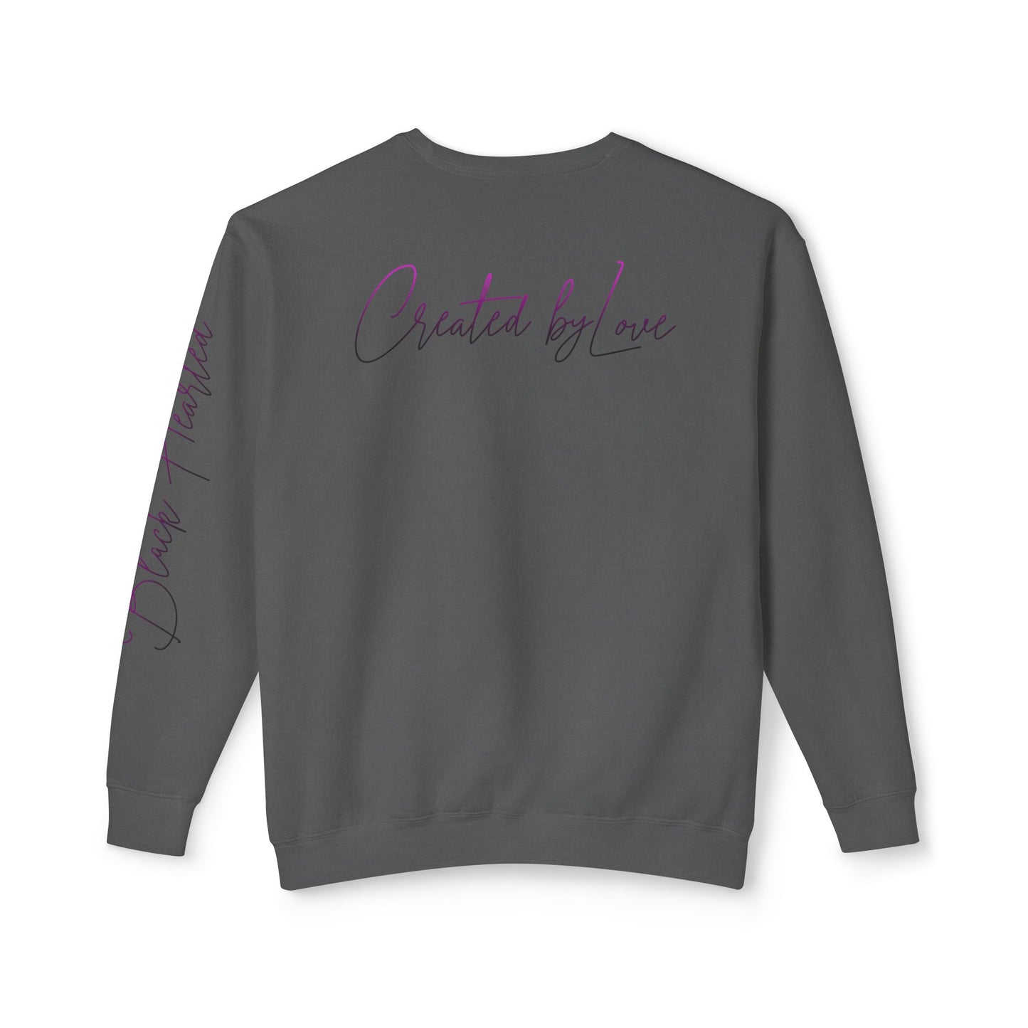 BLK HRTED  Lightweight Crewneck Sweatshirt