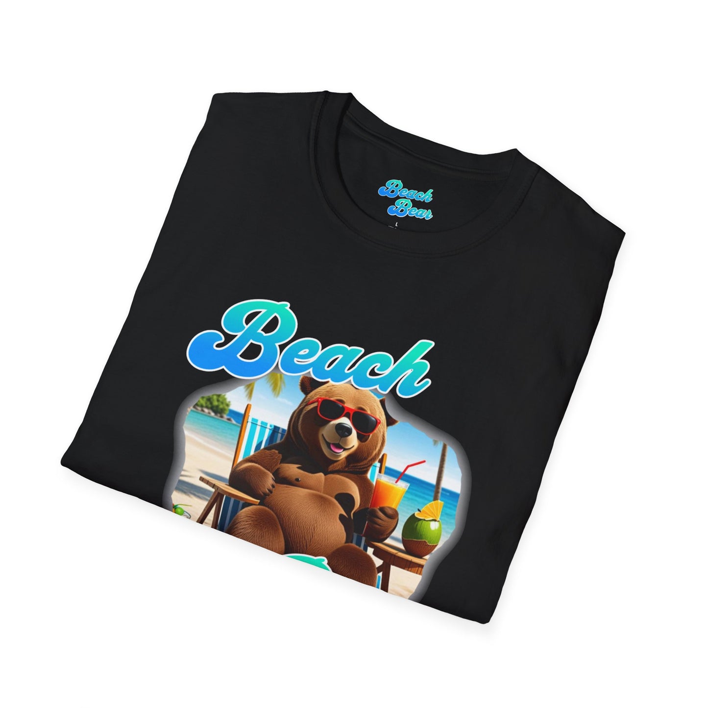 Beach Bear  beach side  Softstyle T-Shirt