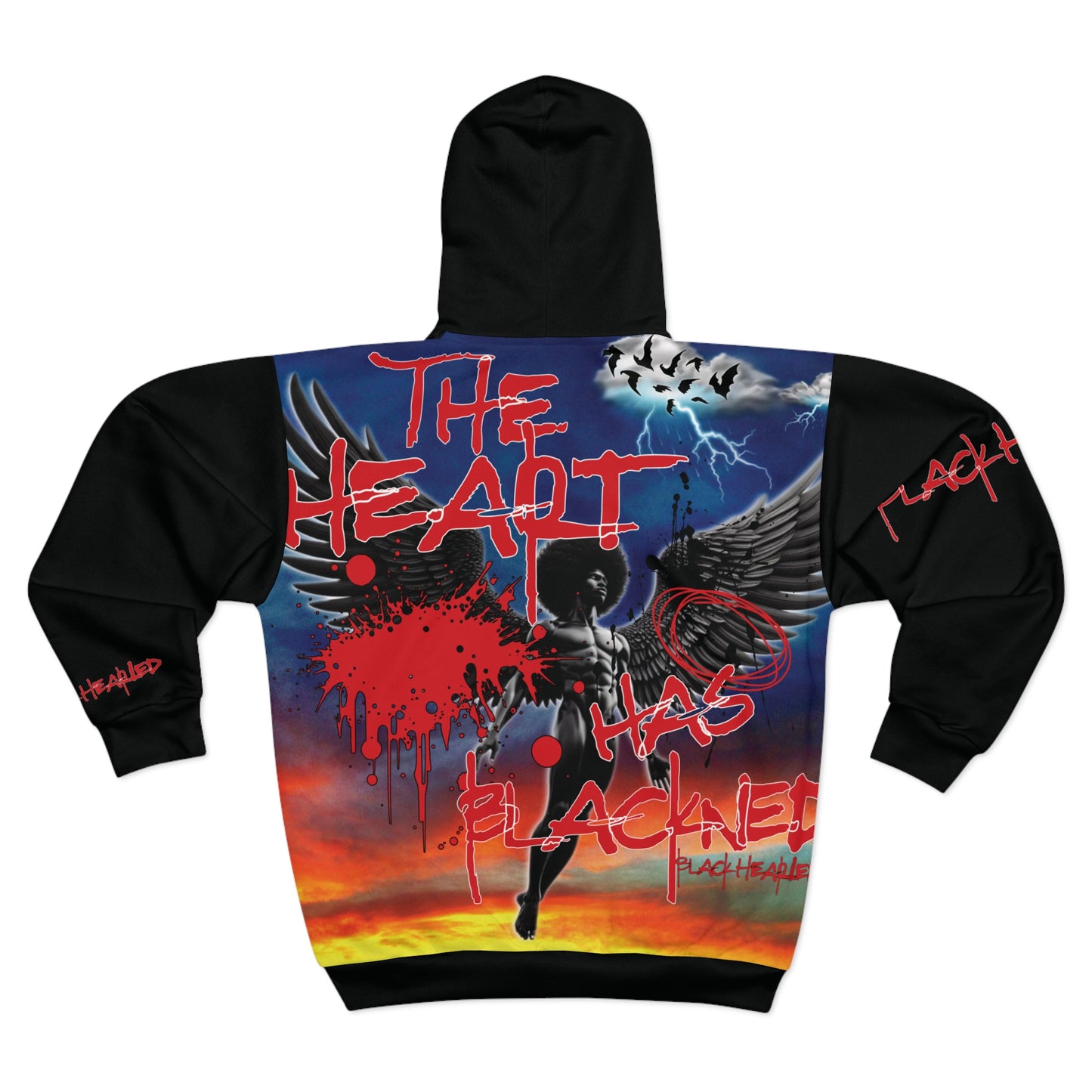 Has Blk'n Zip Hoodie (AOP)