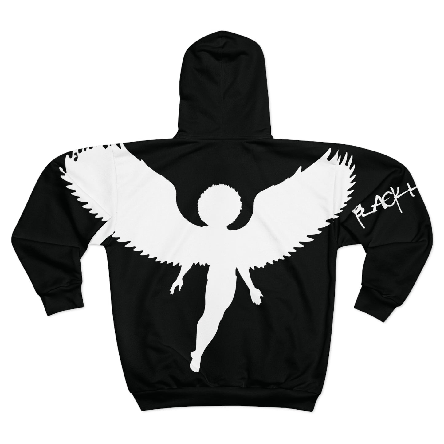 Has Blk'n b/w  Zip Hoodie (AOP)