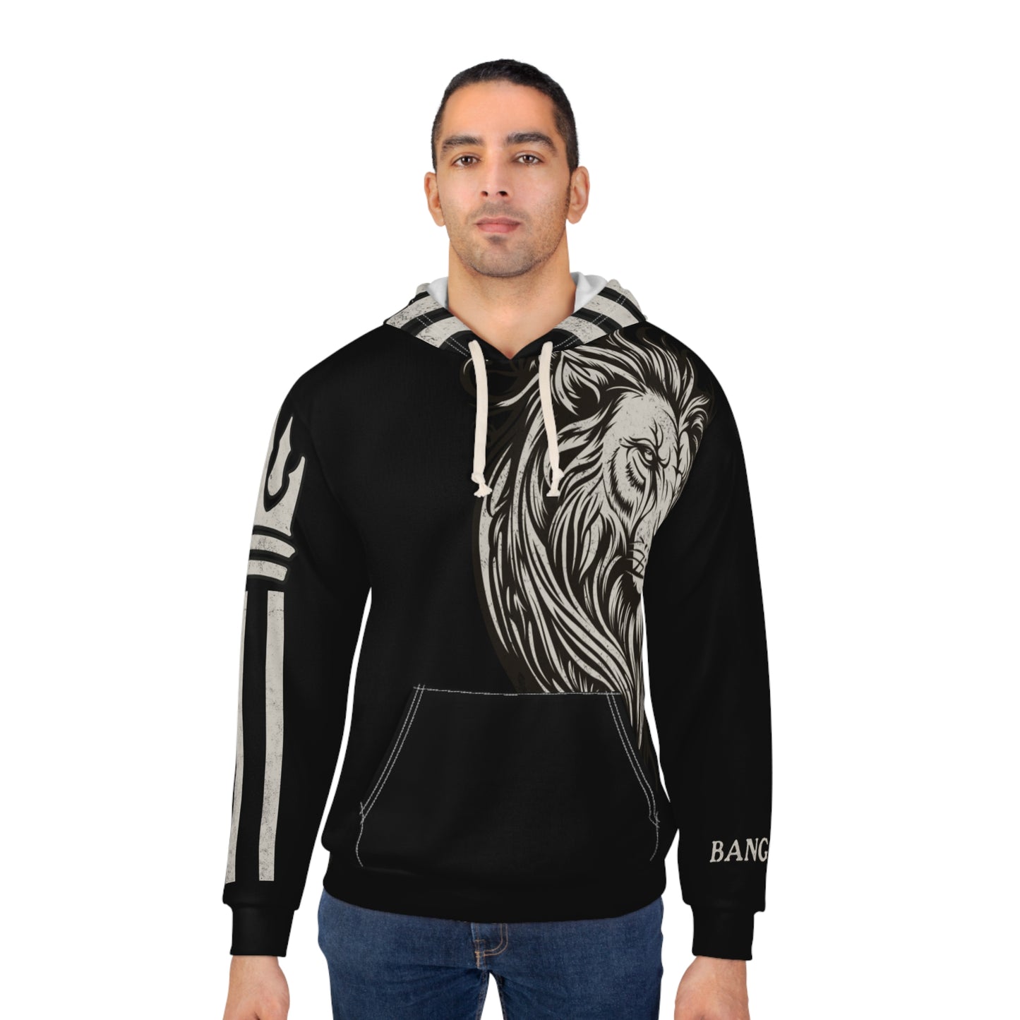 BANGOUT Lion 12 Unisex Pullover Hoodie (AOP)