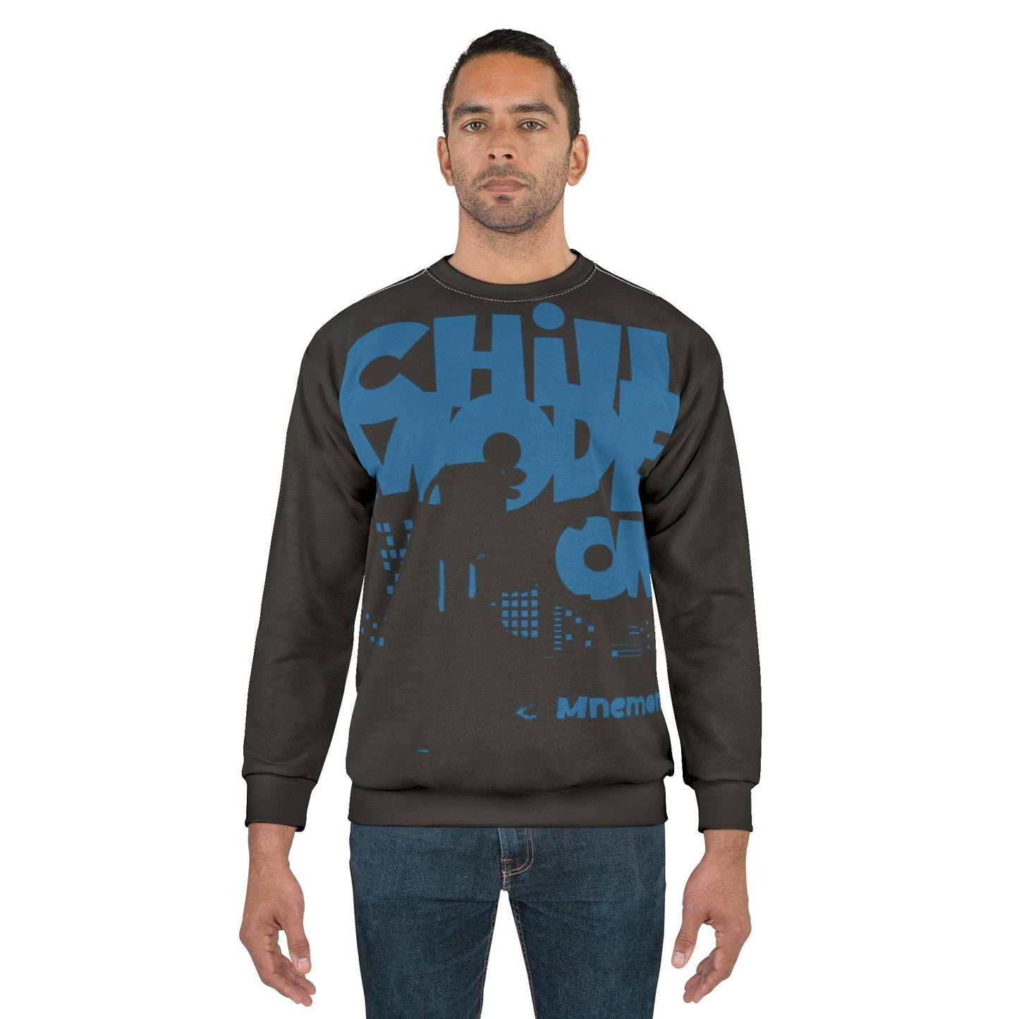 Chill Mode On / B Unisex Sweatshirt (AOP)