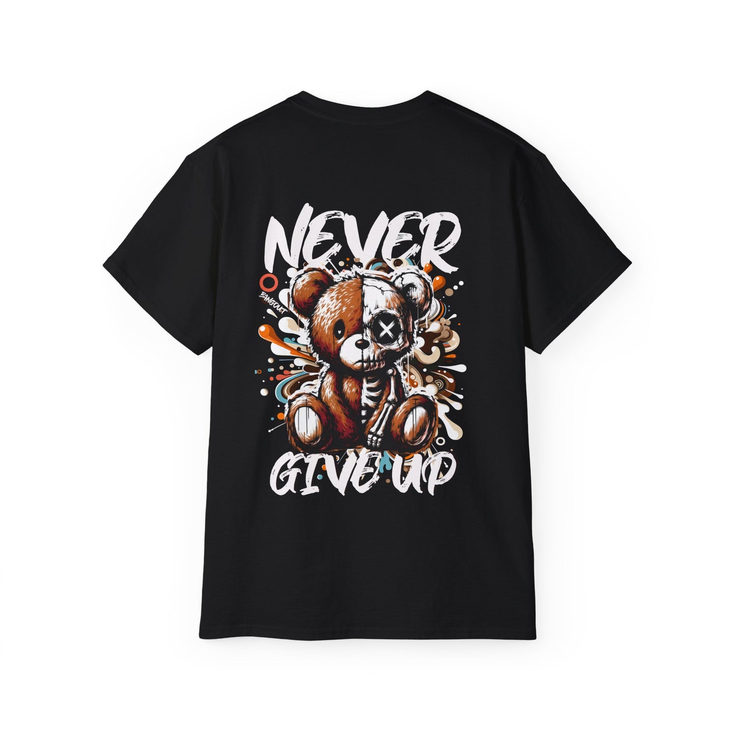 Never give up Pixle Cotton Tee