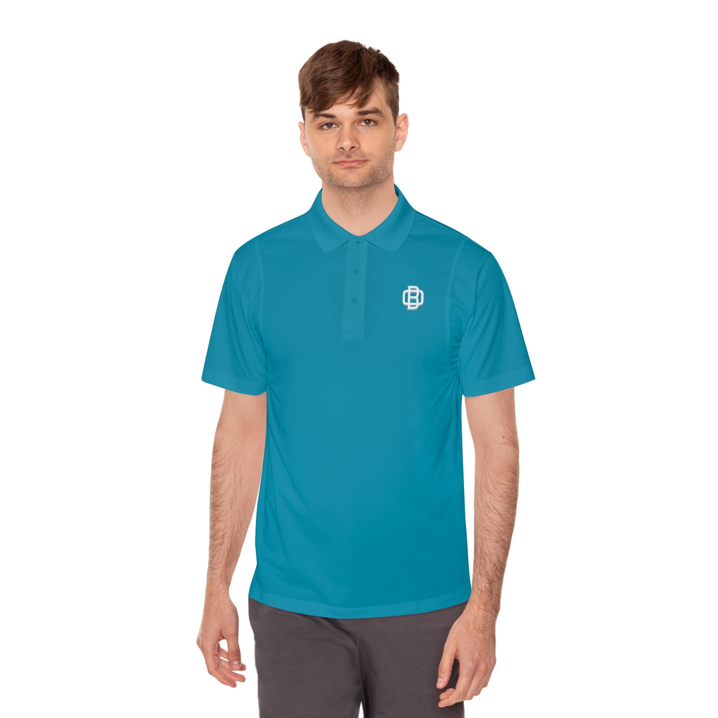 B.O logo Men's Sport Polo Shirt