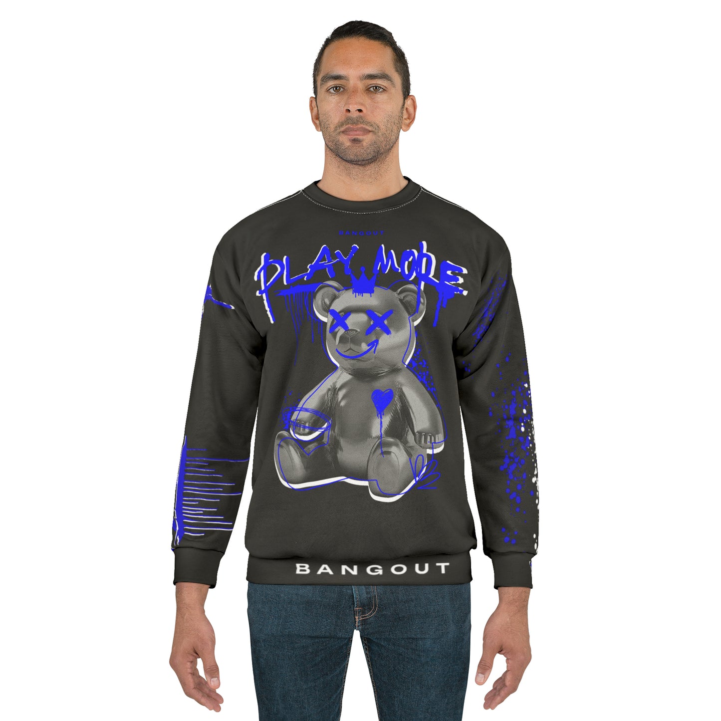 Play More Sweatshirt (AOP)
